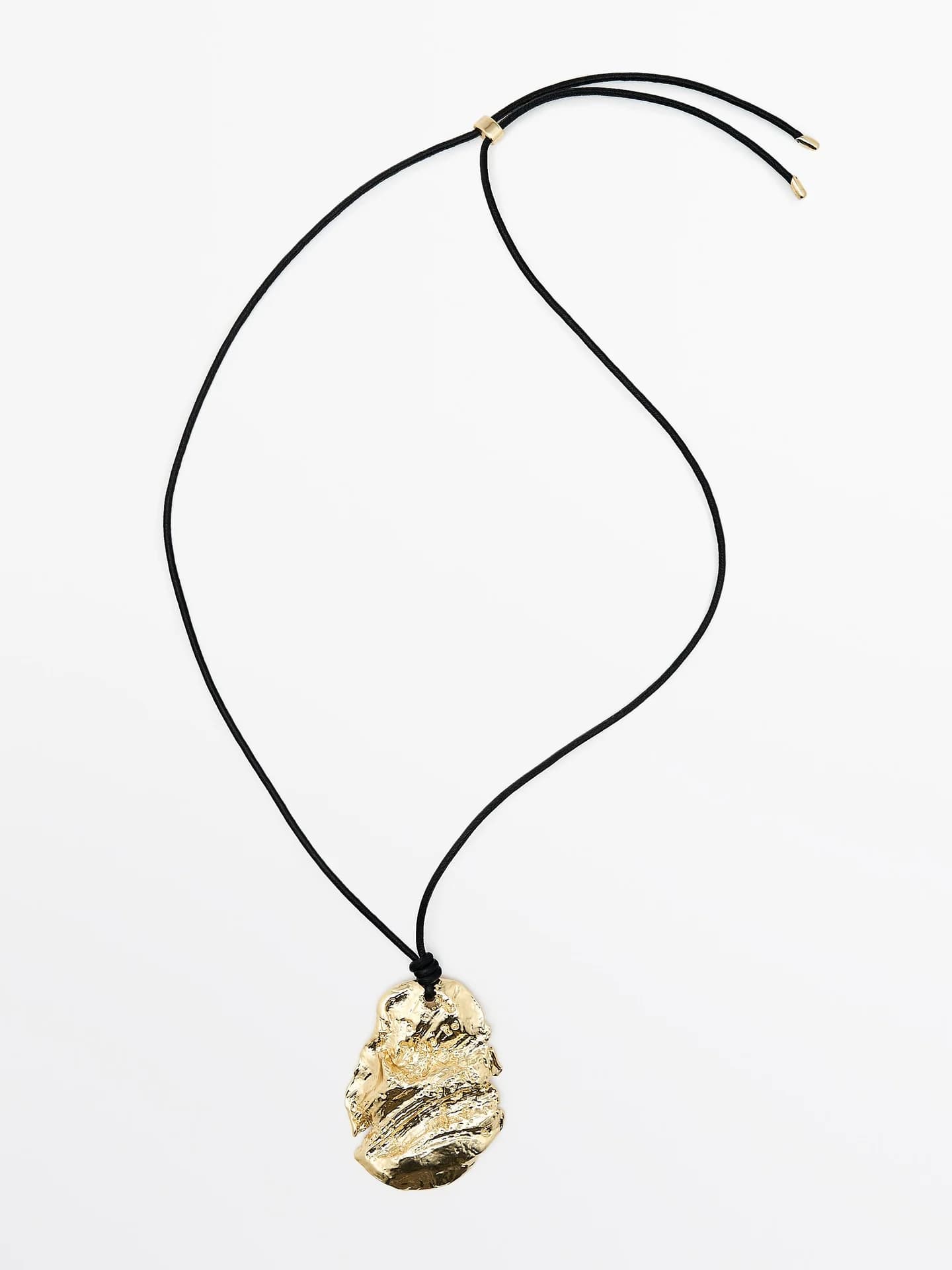 Колье с подвеской в ​​форме окаменелости на кожаном ремешке - фото 2