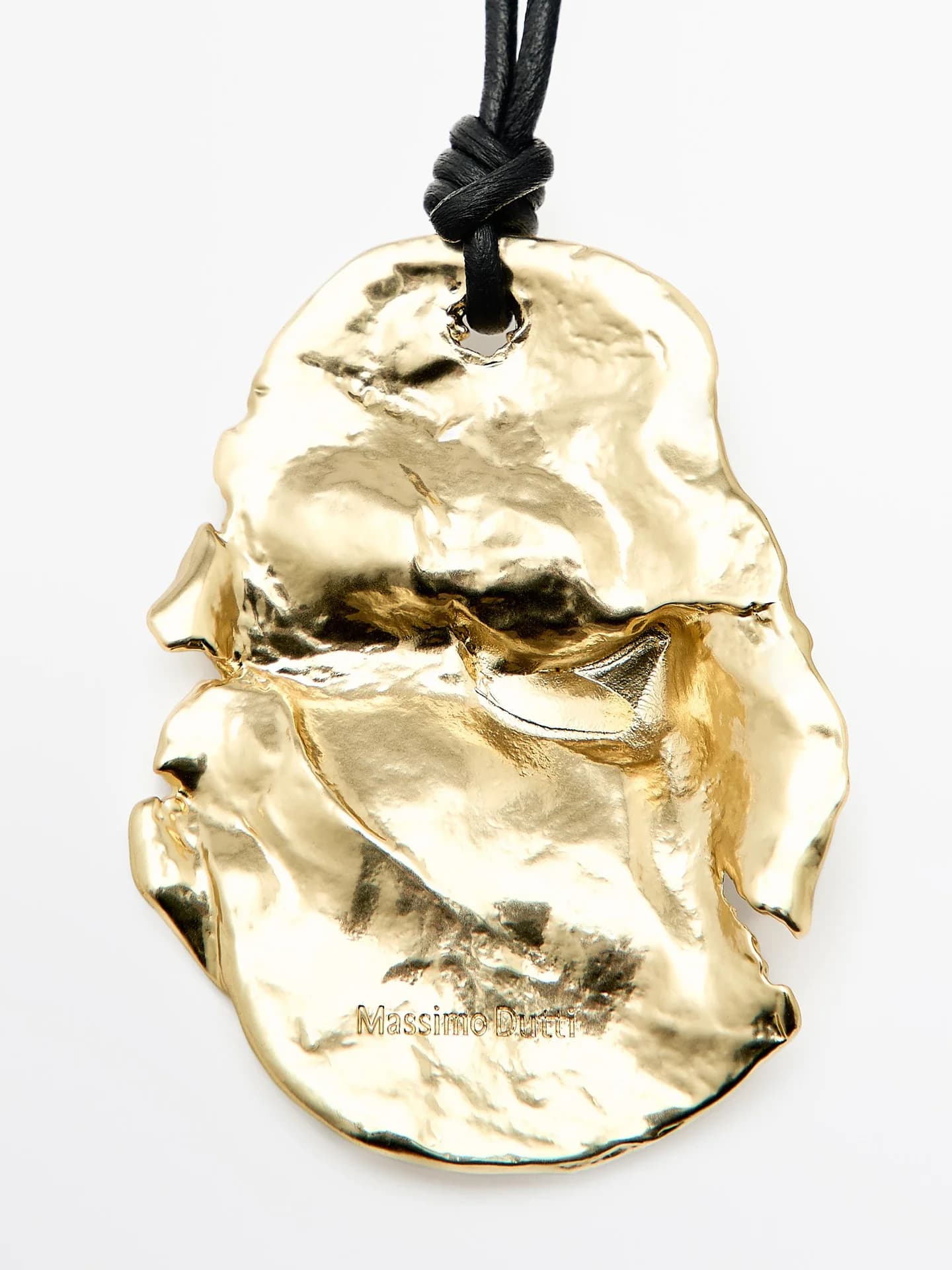 Колье с подвеской в ​​форме окаменелости на кожаном ремешке - фото 7