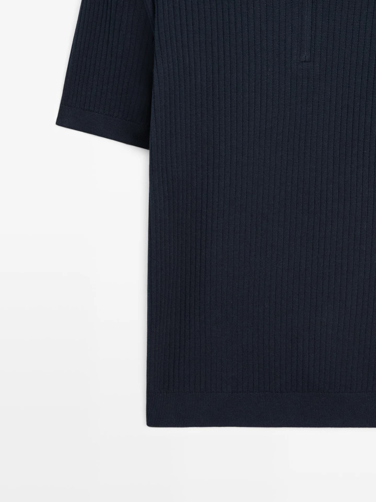 Вязаный свитер-поло на молнии - фото 2