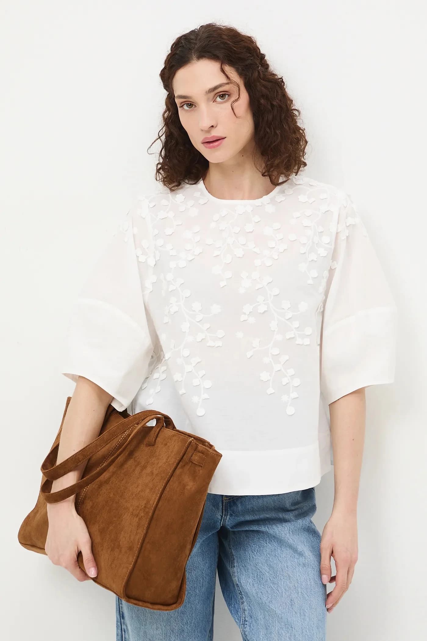 Женская хлопковая блузка