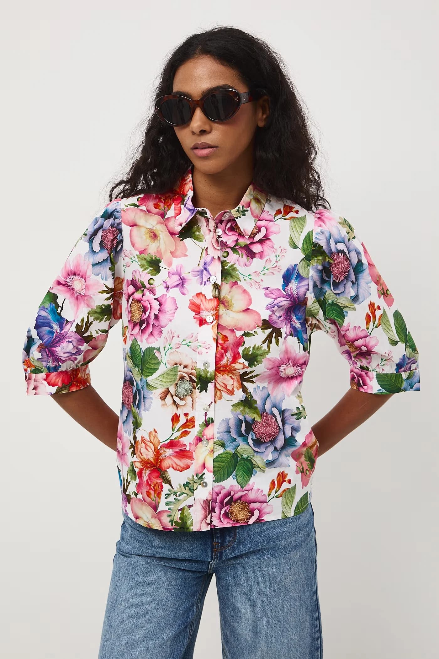 Женская хлопковая рубашка