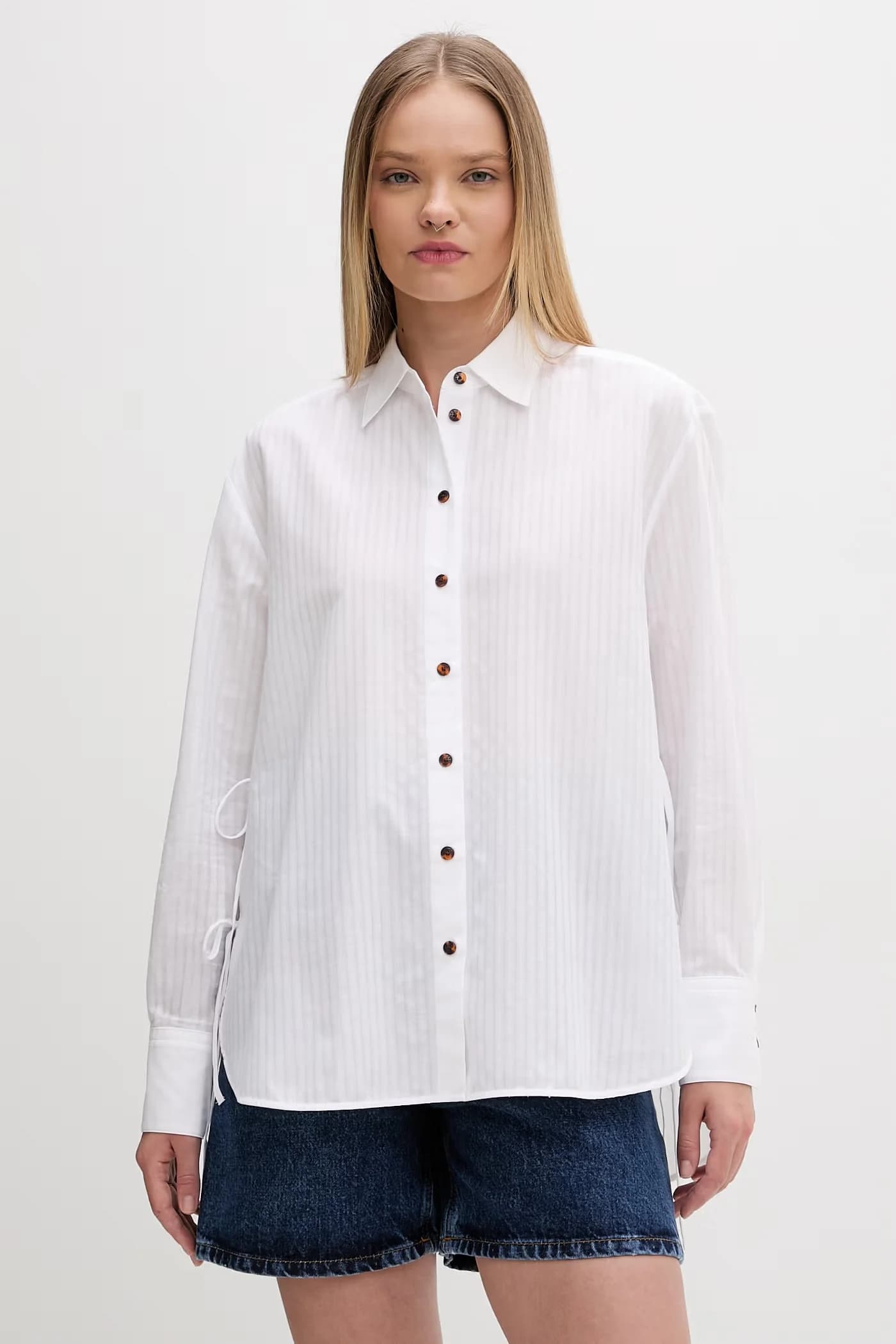 Эригерон женская хлопковая рубашка