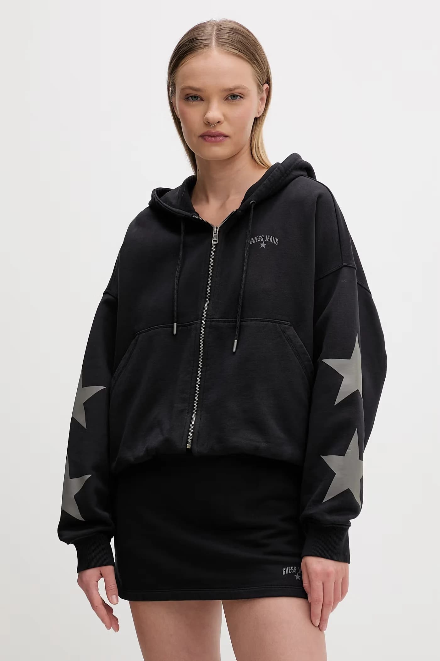 Женская хлопковая толстовка с капюшоном