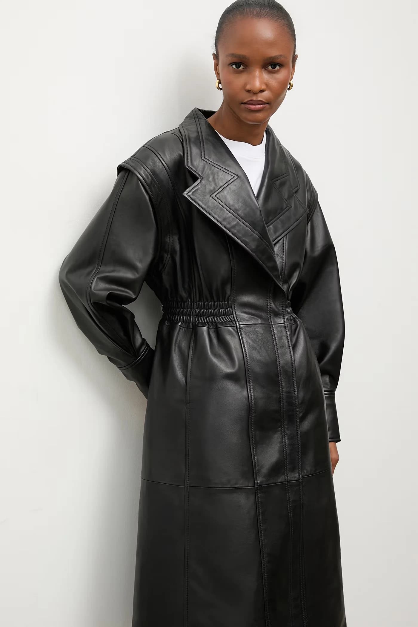 Кожаное пальто NINA из коллекции Unscripted.