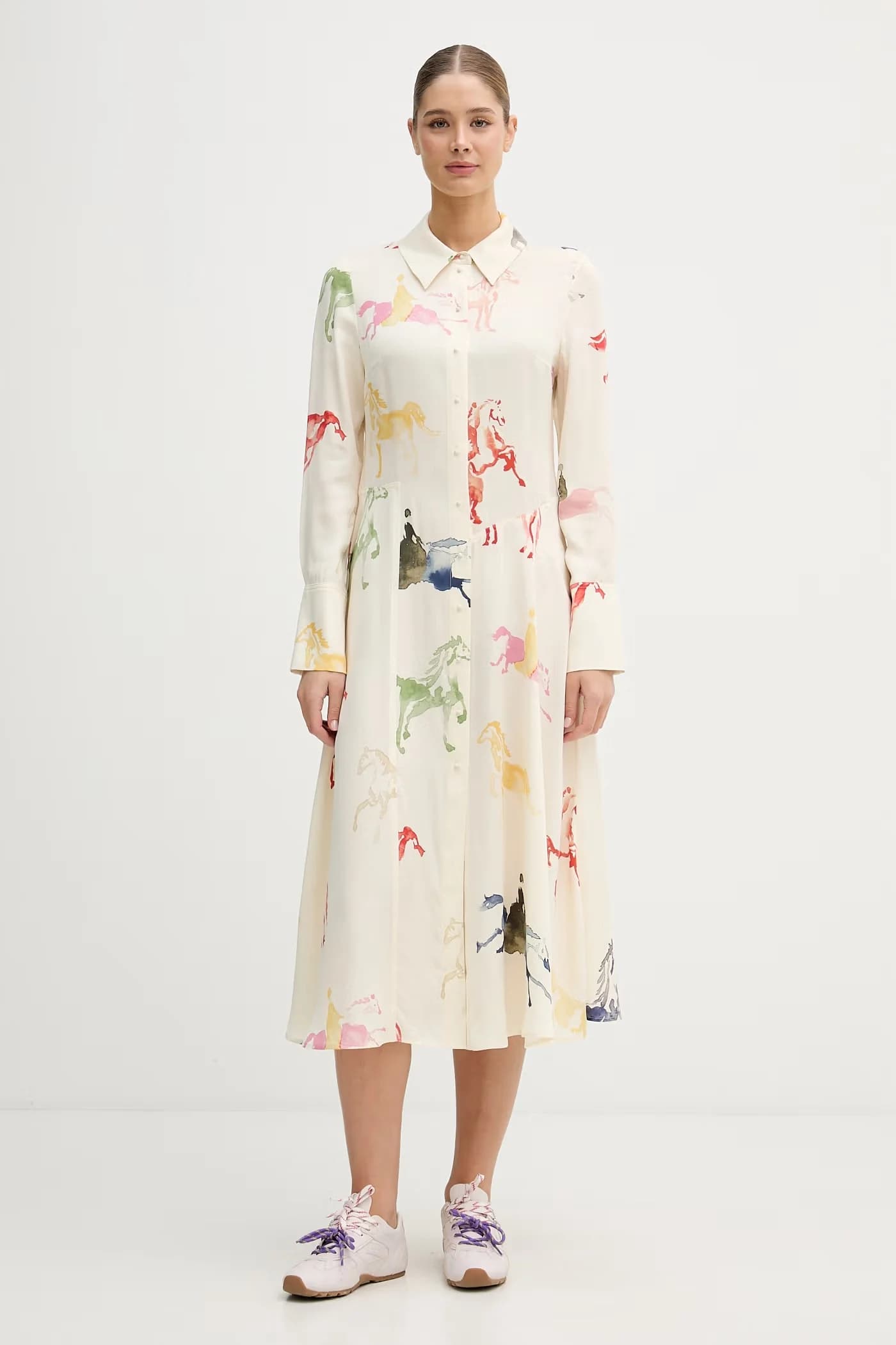 Летнее платье из вискозы