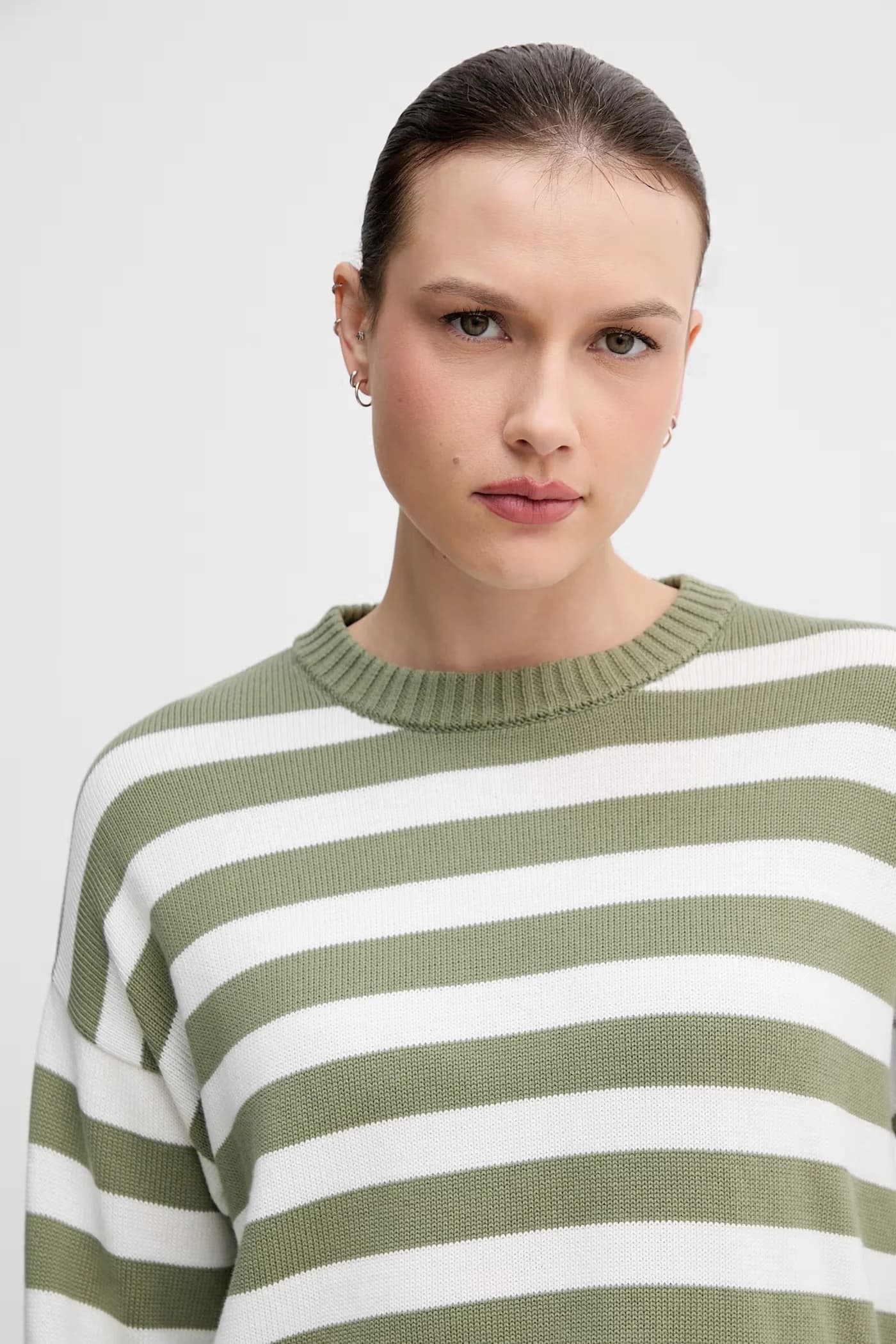 Женский хлопковый свитер - фото 4