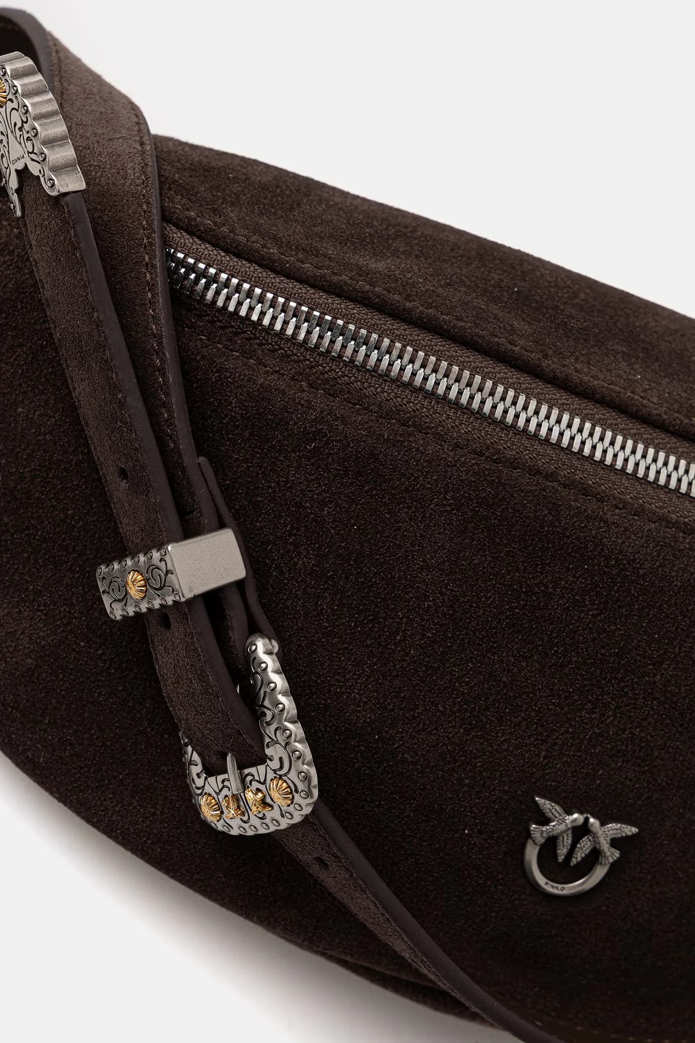 Женская замшевая поясная сумка - фото 4