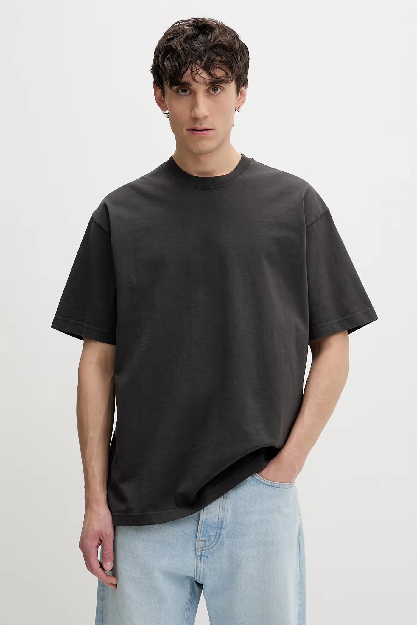 Мужская хлопковая футболка премиум-класса LX SS свободного кроя