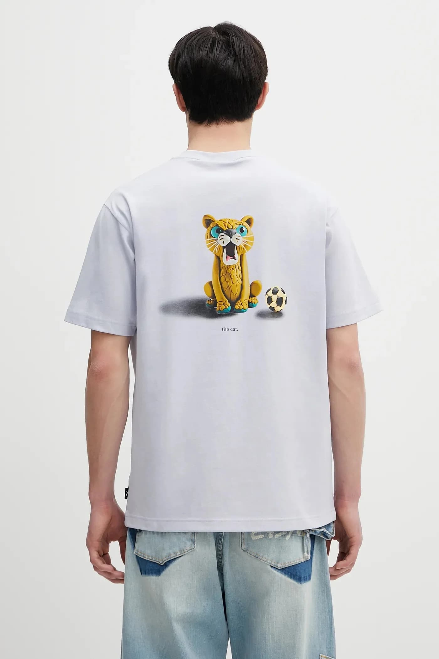 ГРАФИКА Хлопковая футболка Puma Cat Tee