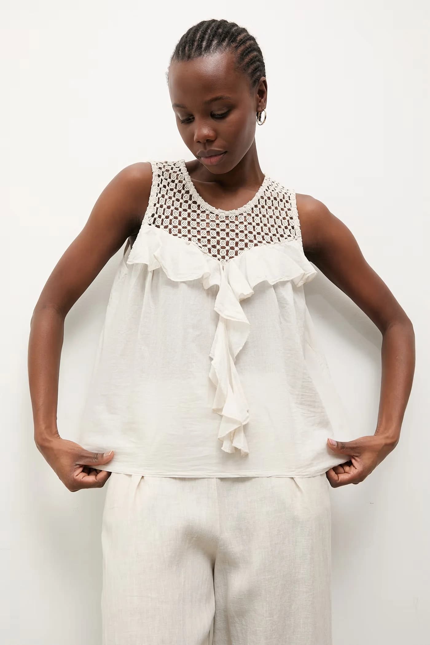 Женская хлопковая блузка