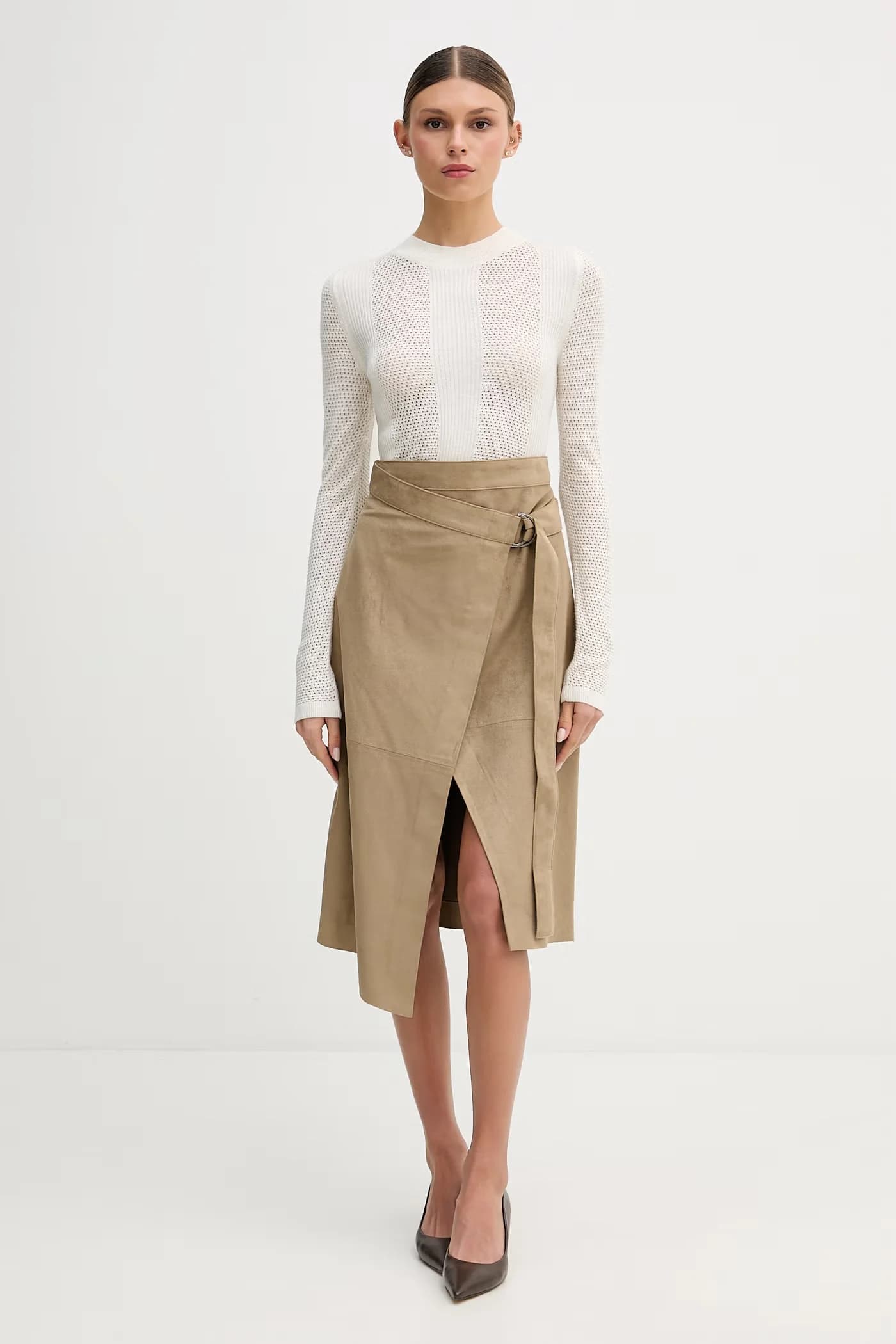 Женский ажурный свитер - фото 2