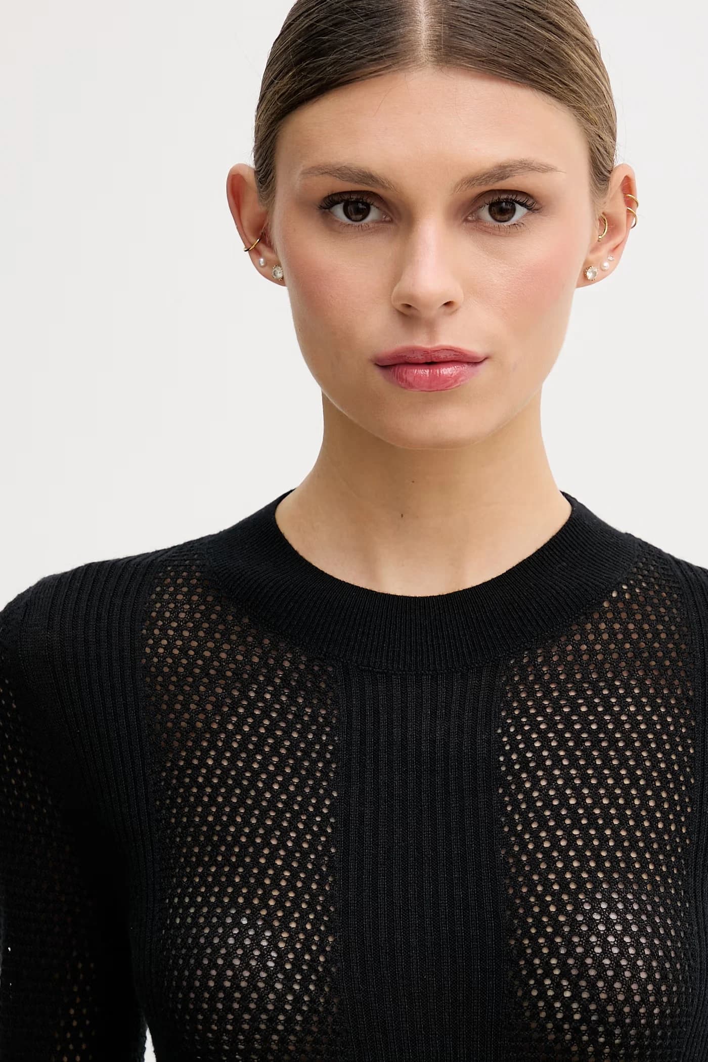 Женский ажурный свитер - фото 4