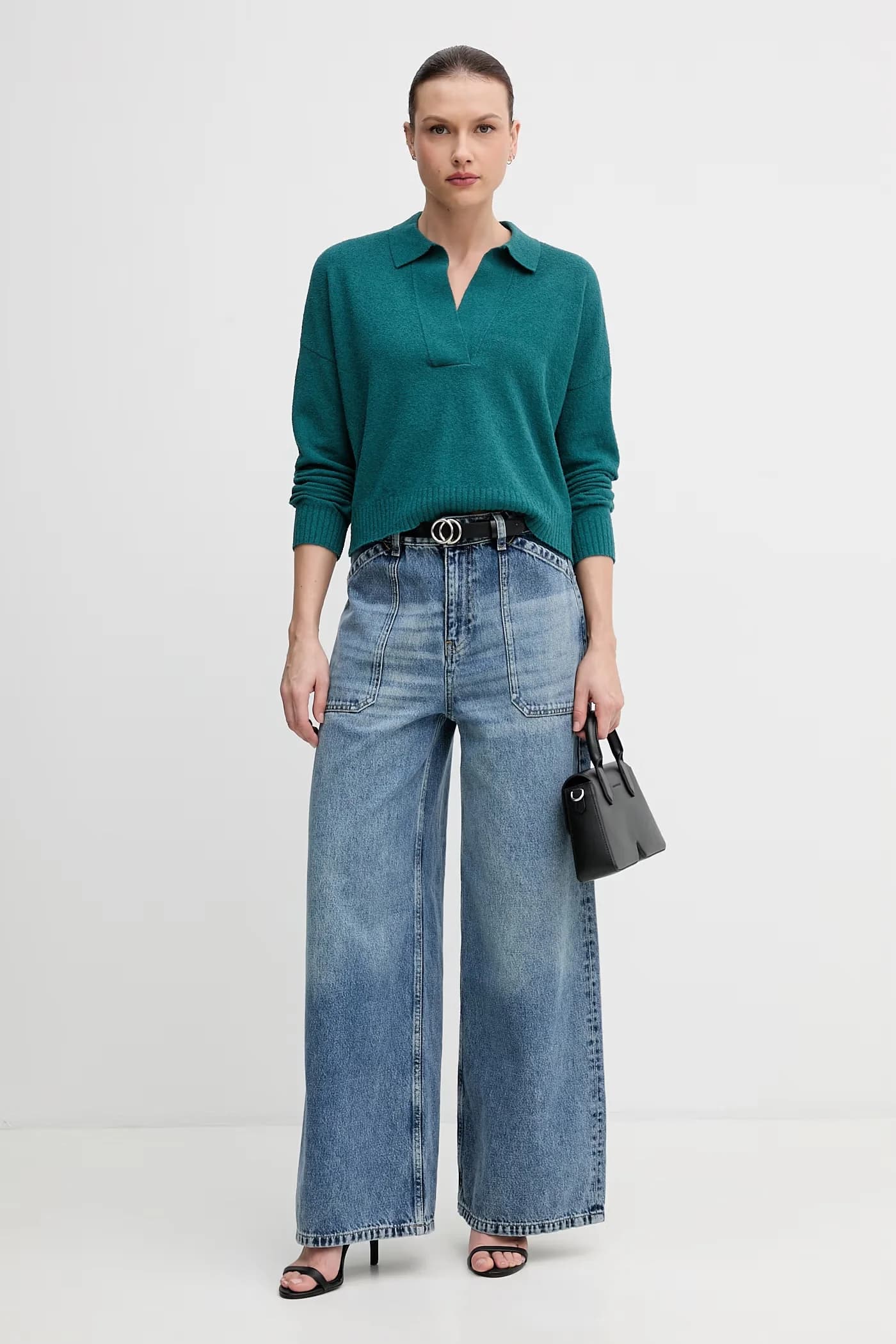 Женский лонгслив с хлопком - фото 2