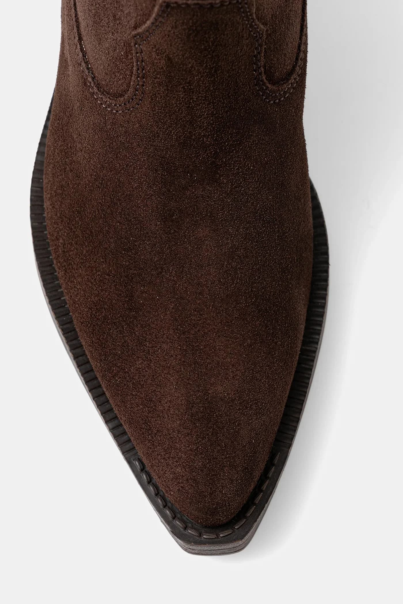 Замшевые ботильоны - фото 5