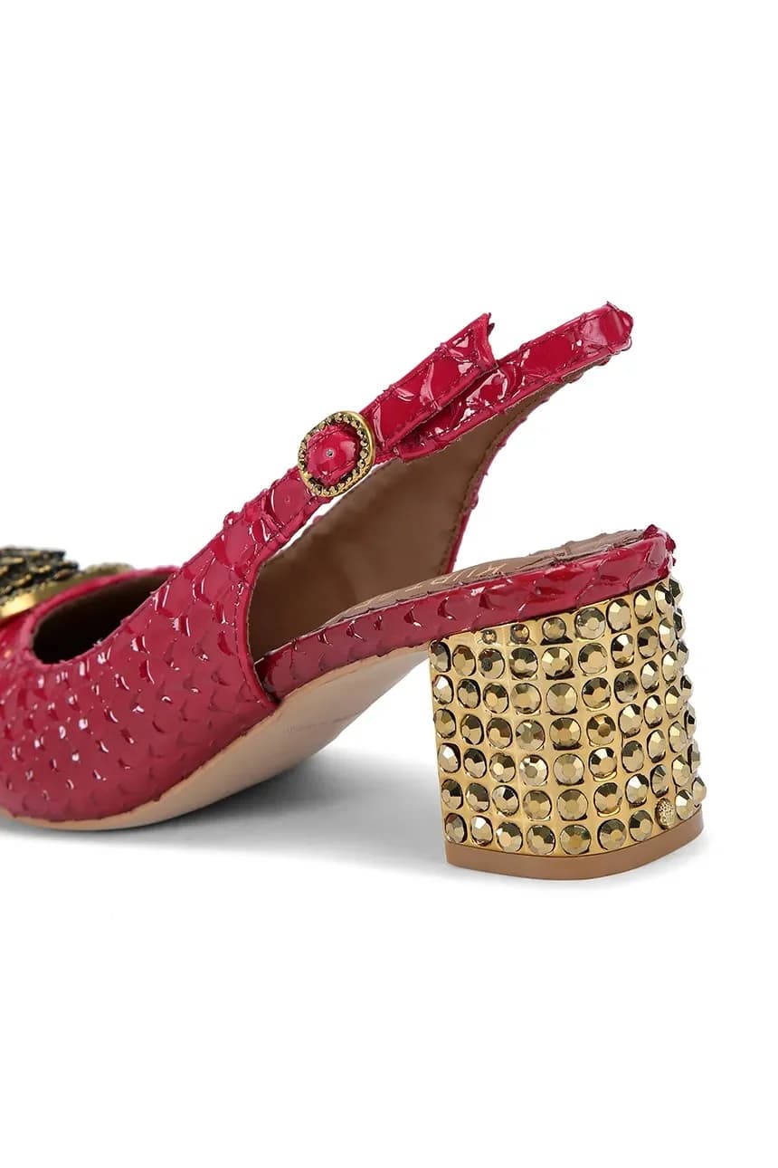 Кожаные туфли Chelsea с открытой пяткой - фото 3