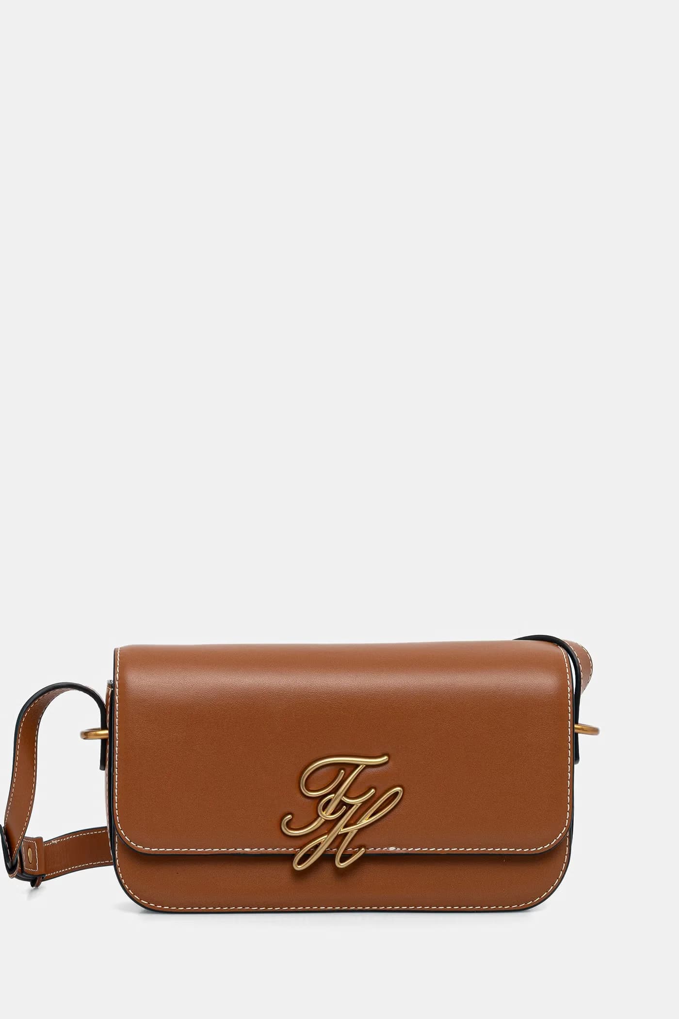 Женская кожаная сумка-мессенджер