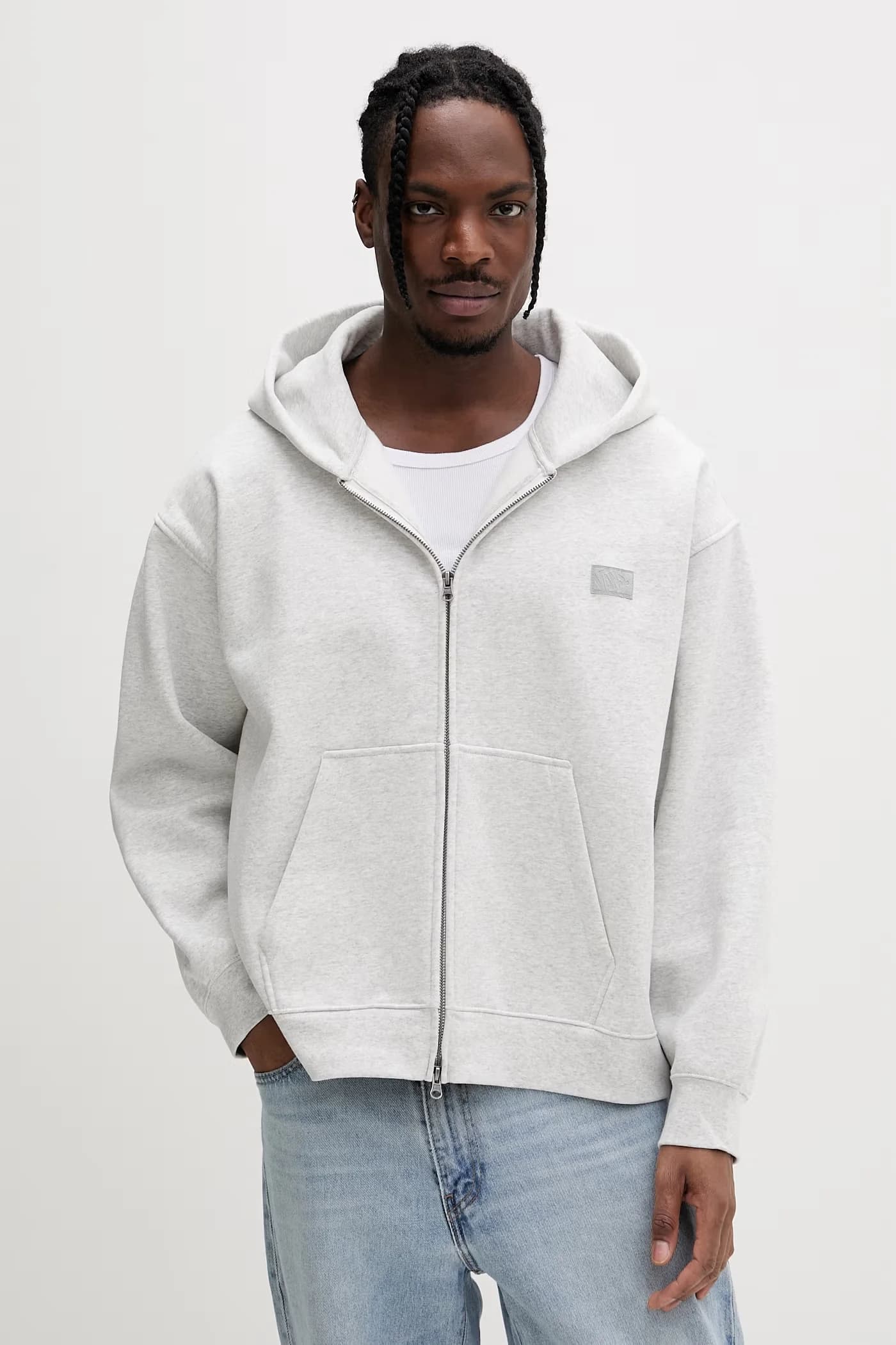Мужская хлопковая толстовка Premium LX с молнией во всю длину