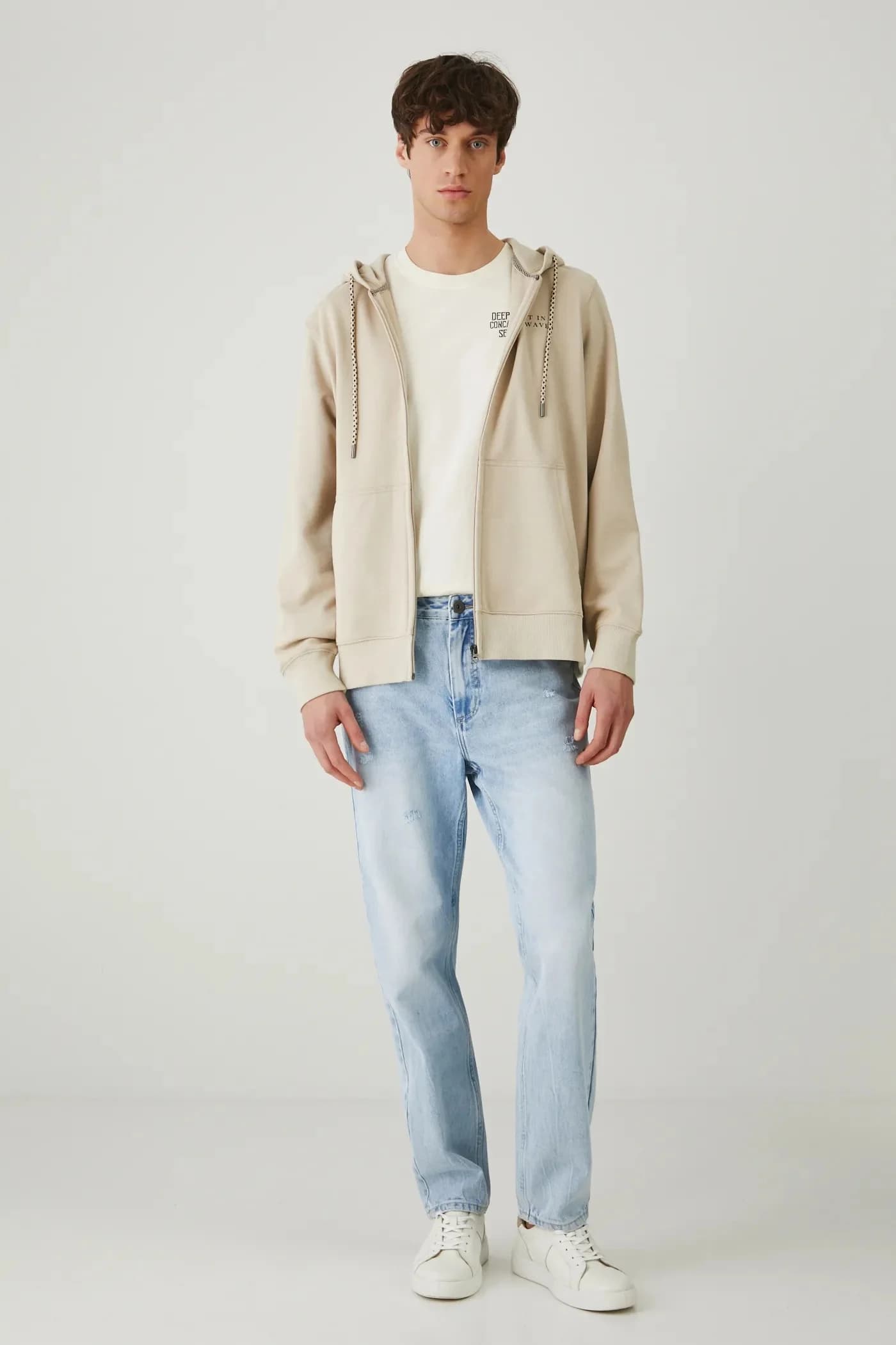 Хлопковые джинсы - фото 2