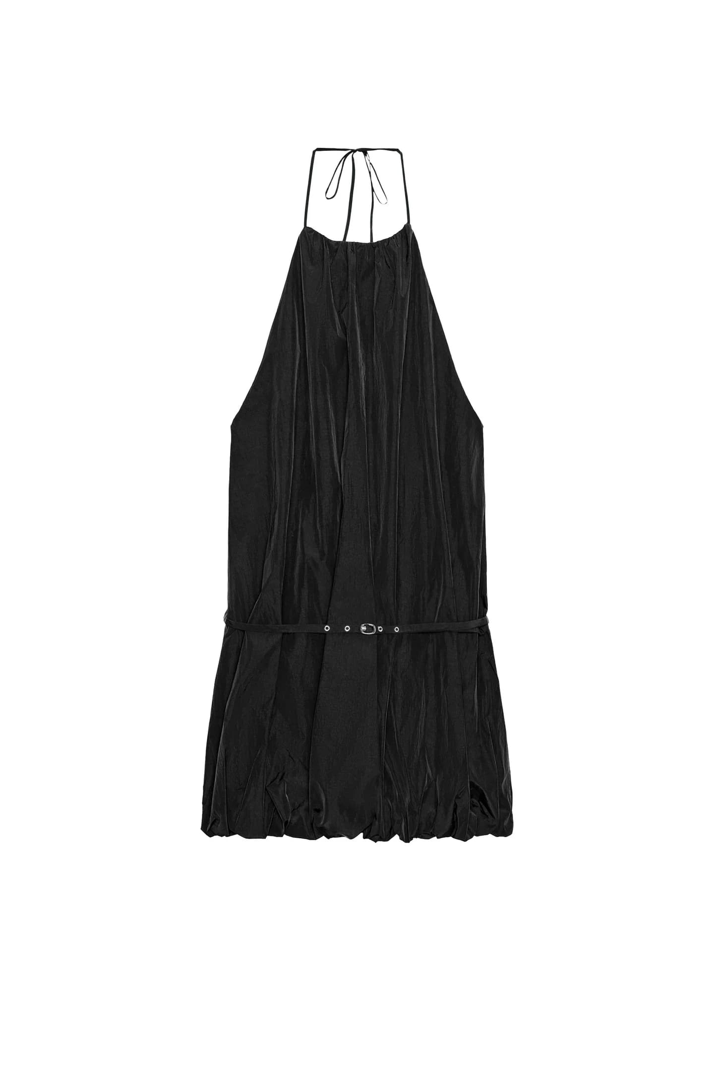 ПЛАТЬЕ С ХАЛТЕРОМ И БАЛЛОННЫМ НИЗОМ - фото 3