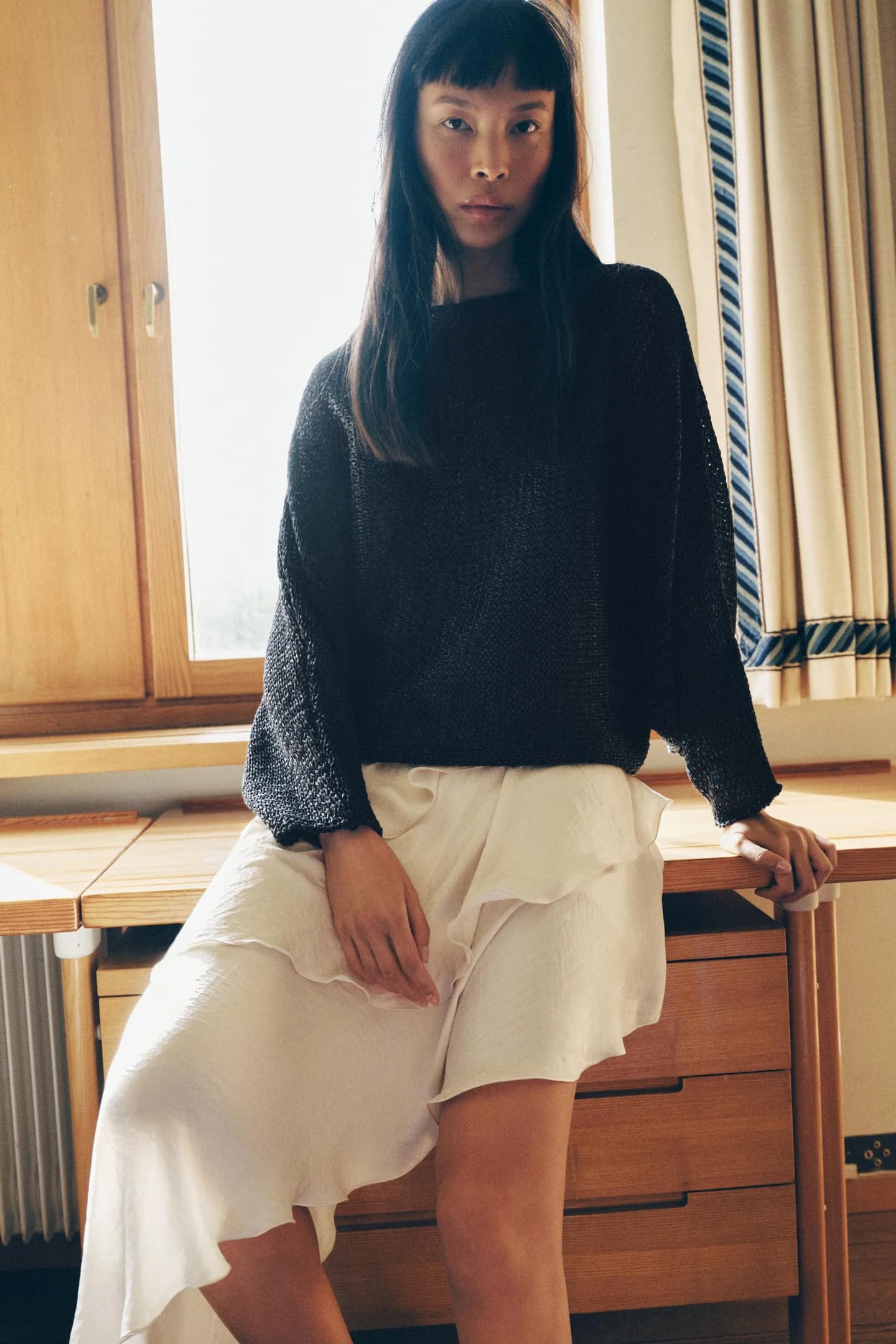 СВИТЕР С ШИРОКИМИ РУКАВАМИ