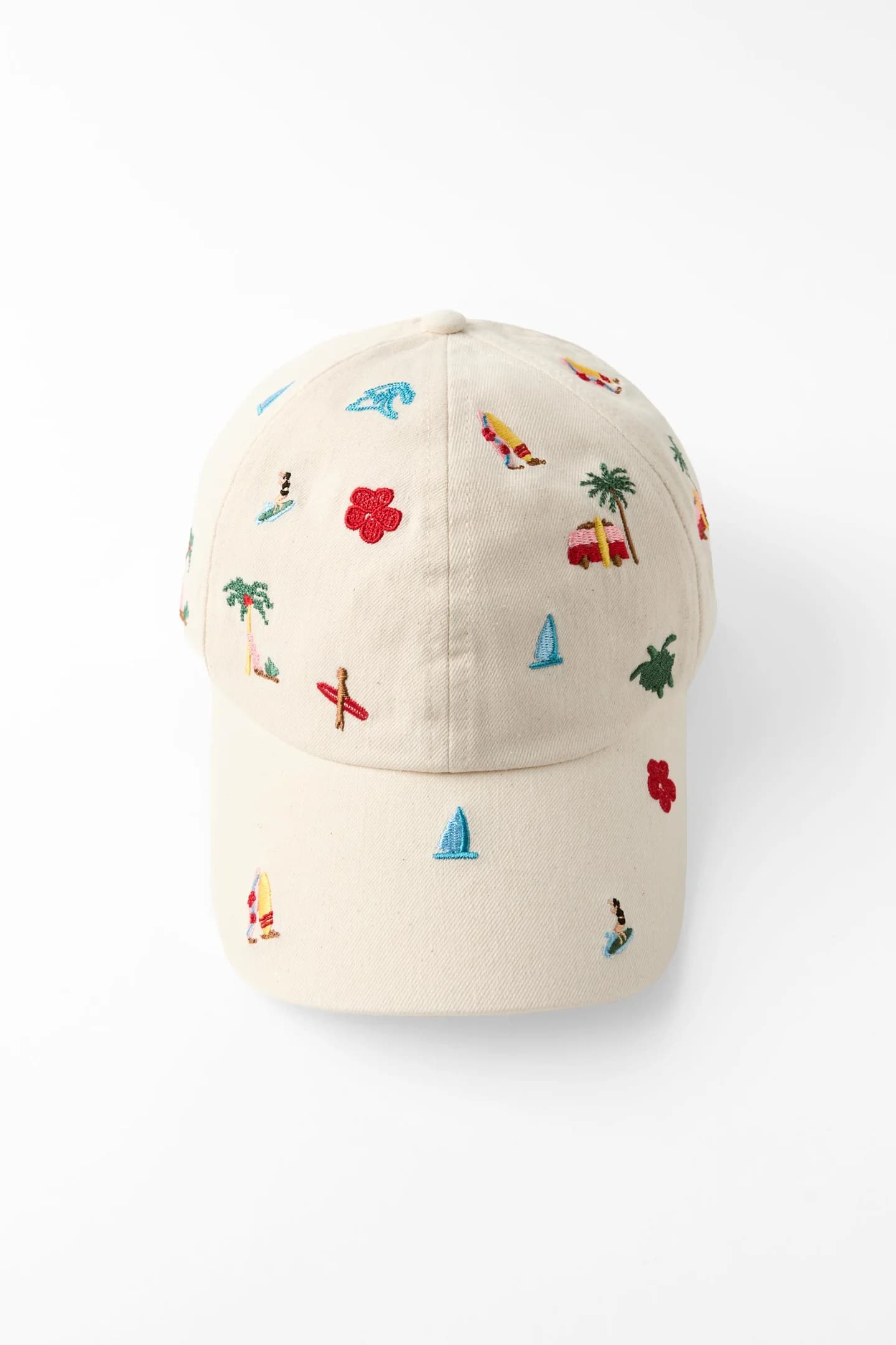 ХЛОПКОВАЯ ШАПКА С ВЫШИВКОЙ НА ЛЕТО