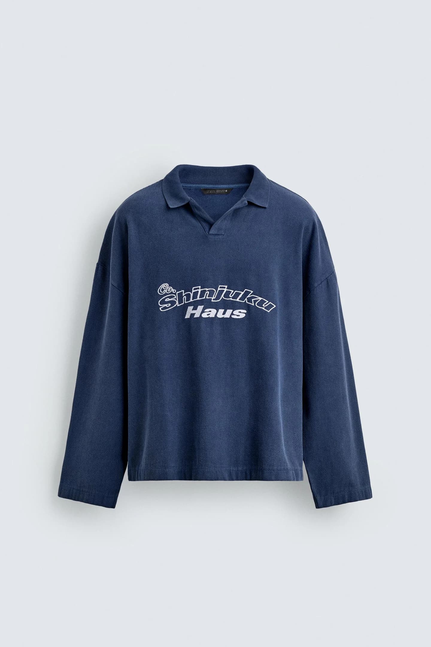 ФУТБОЛКА ПОЛО ИЗ СТРУКТУРНОЙ ТКАНИ С ВЫШИВКОЙ ИНСТРУКЦИИ