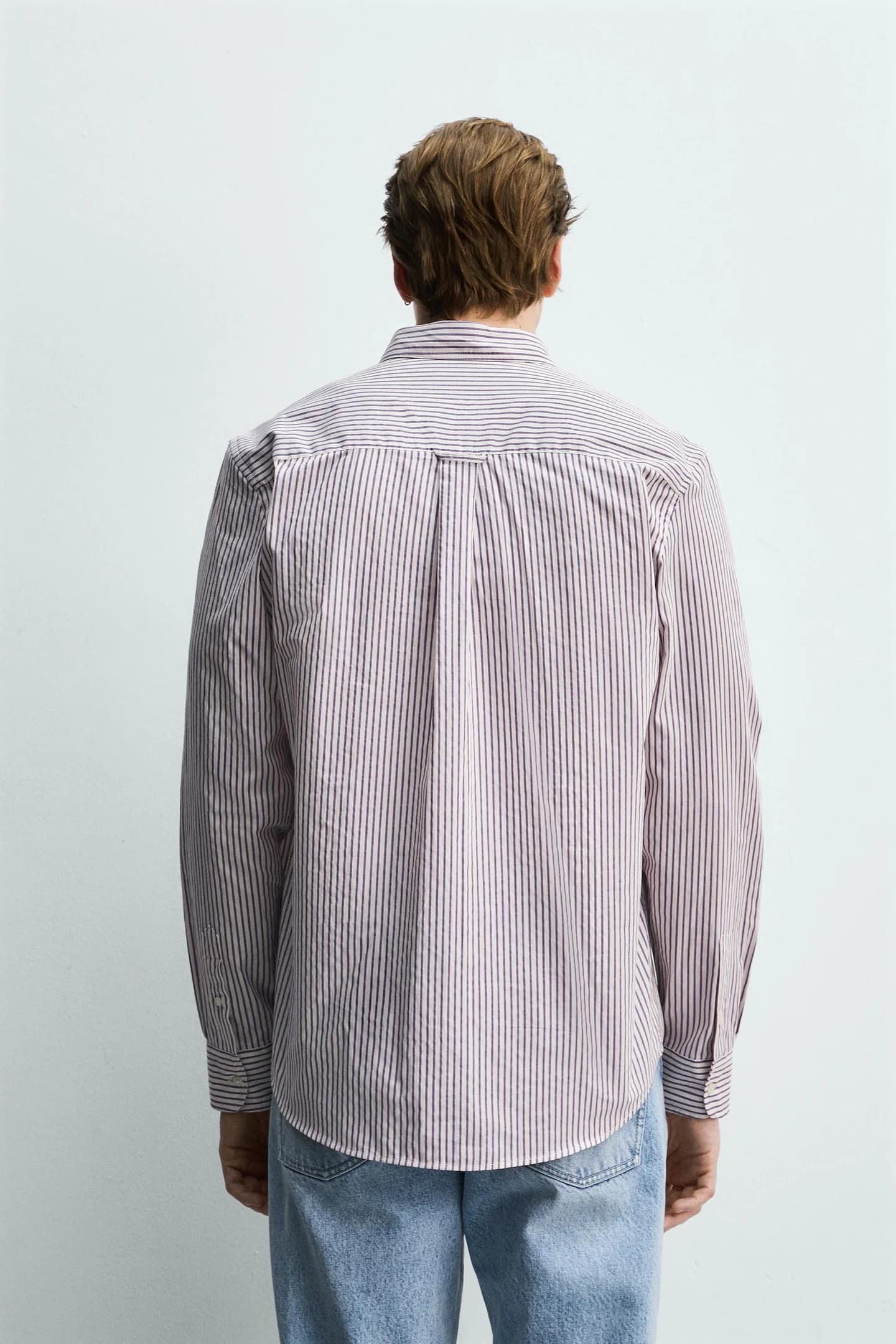 РУБАШКА ПРЯМОГО ПОЛОСКИ - фото 2