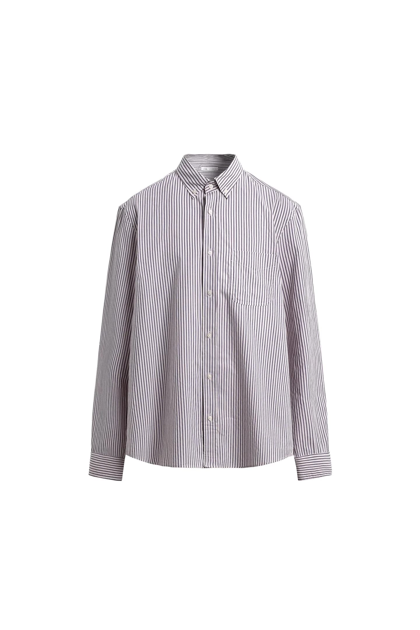 РУБАШКА ПРЯМОГО ПОЛОСКИ - фото 3