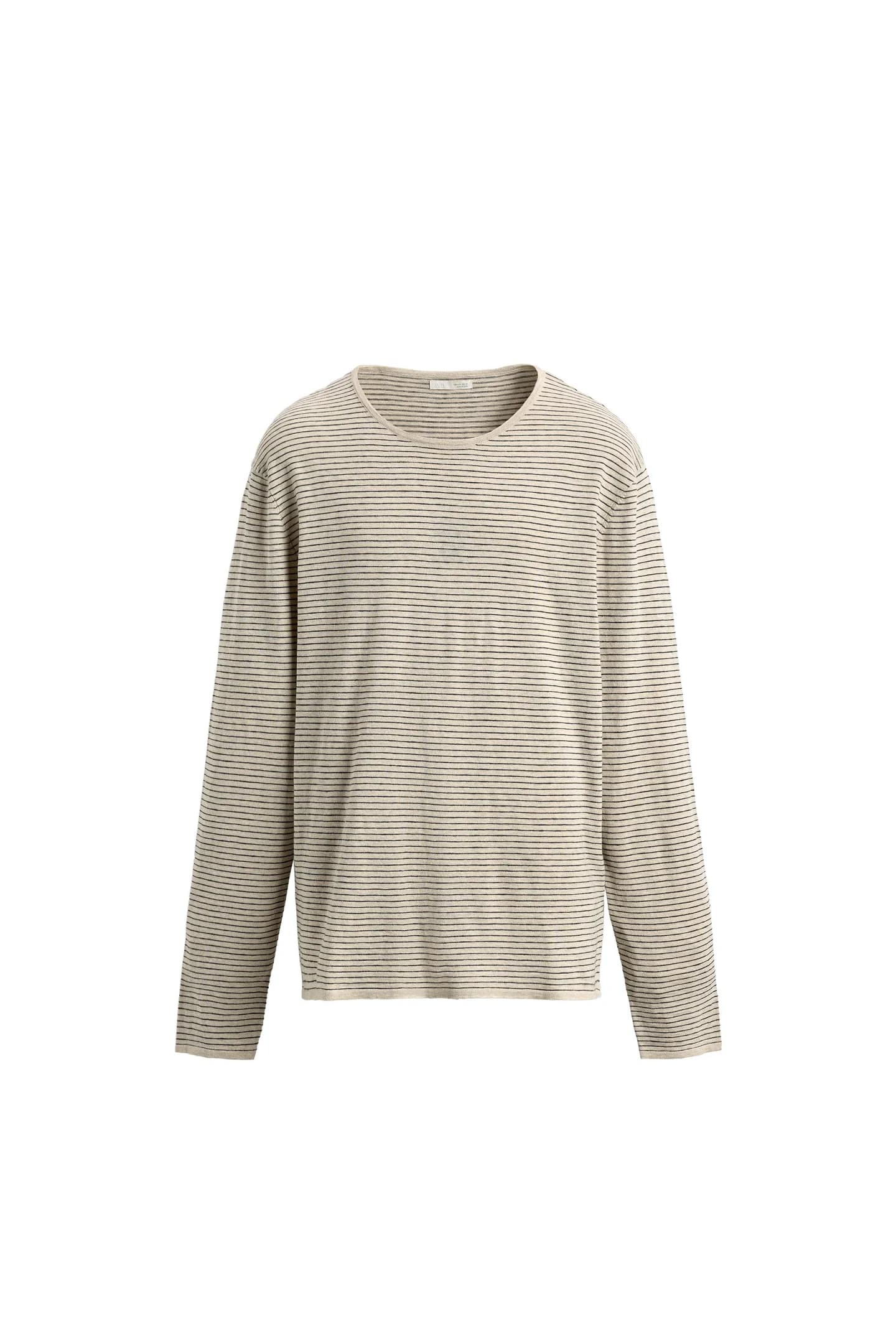 ПОЛОСАТЫЙ СВИТЕР С НЕМНОГО ХЛОПКА - фото 3