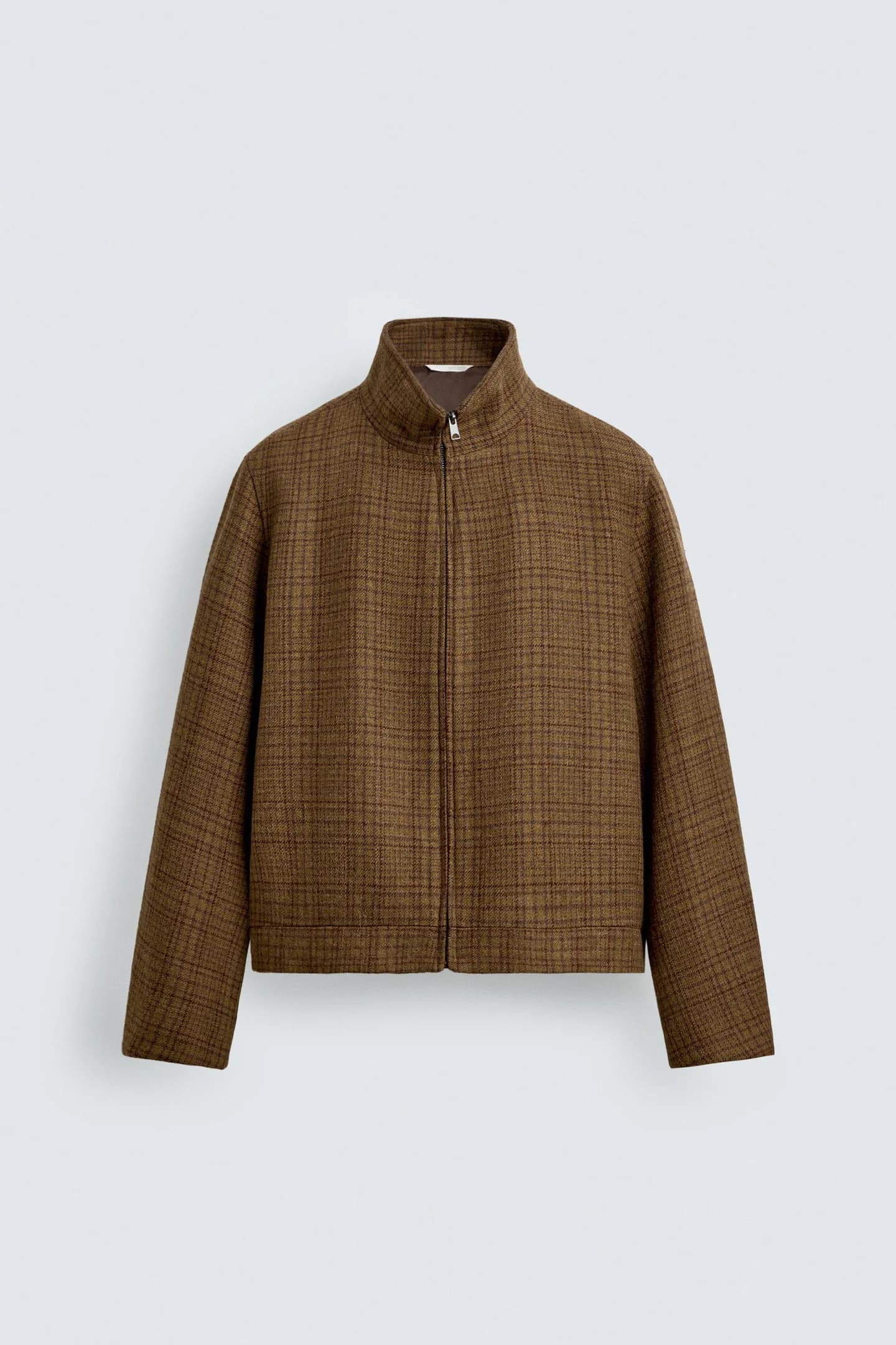 КУРТКА-РУБАШКА В КЛЕТИКУ ИЗ СМЕСИ ШЕРСТИ