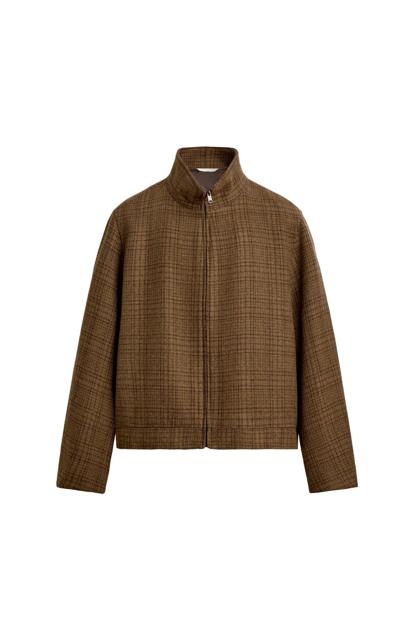 КУРТКА-РУБАШКА В КЛЕТИКУ ИЗ СМЕСИ ШЕРСТИ - фото 3