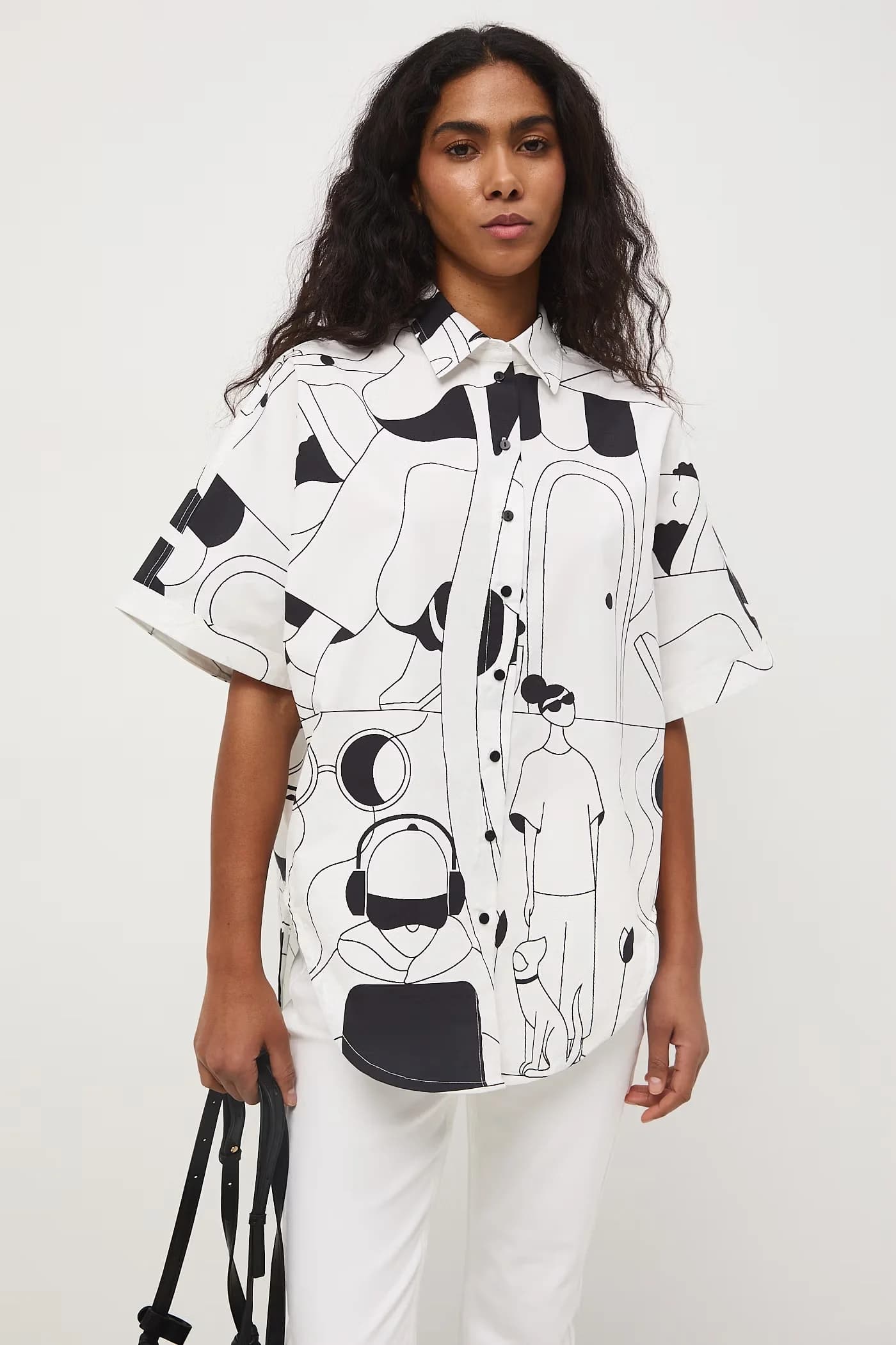 Женская хлопковая рубашка