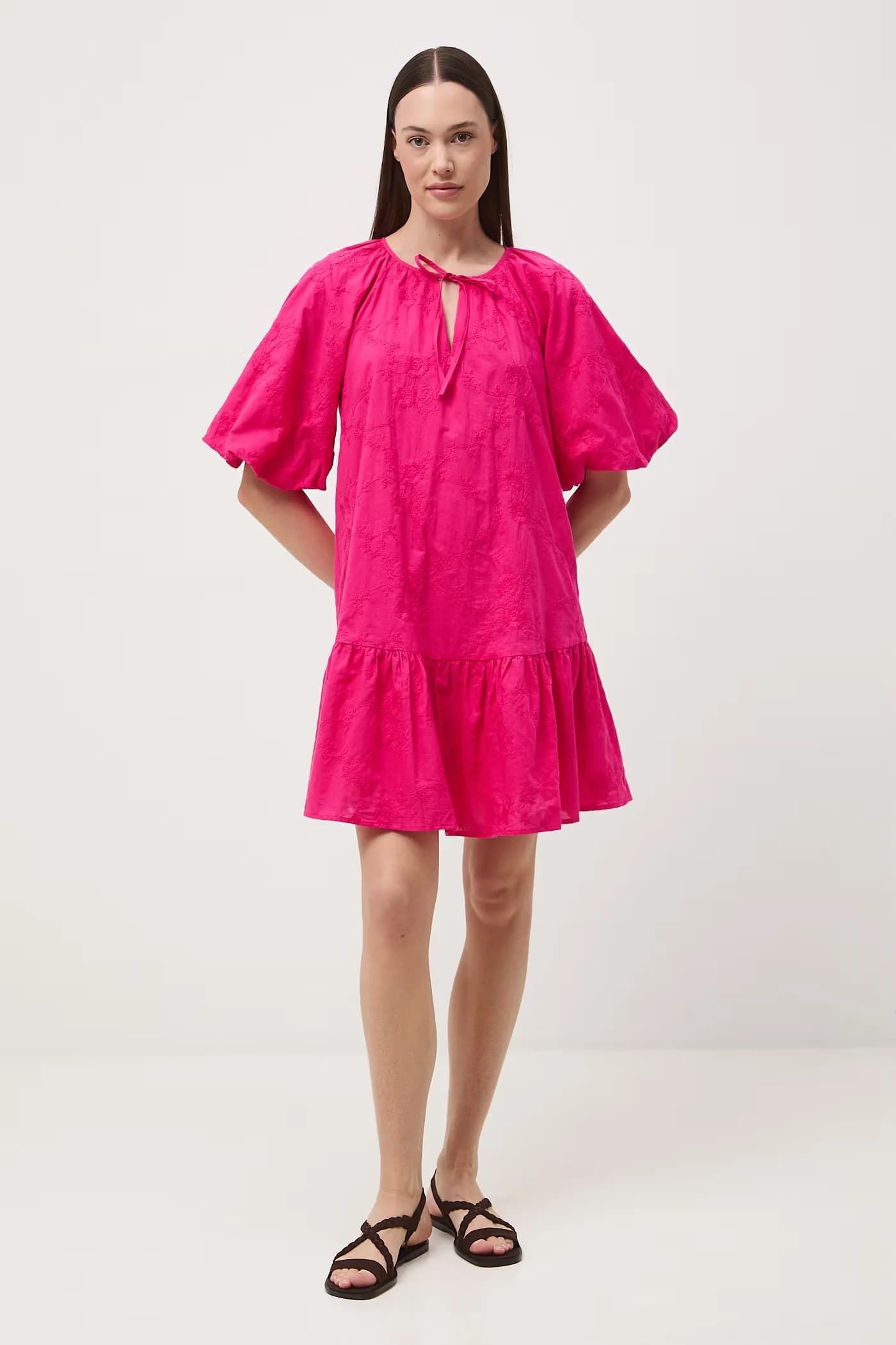 Хлопковое платье оверсайз