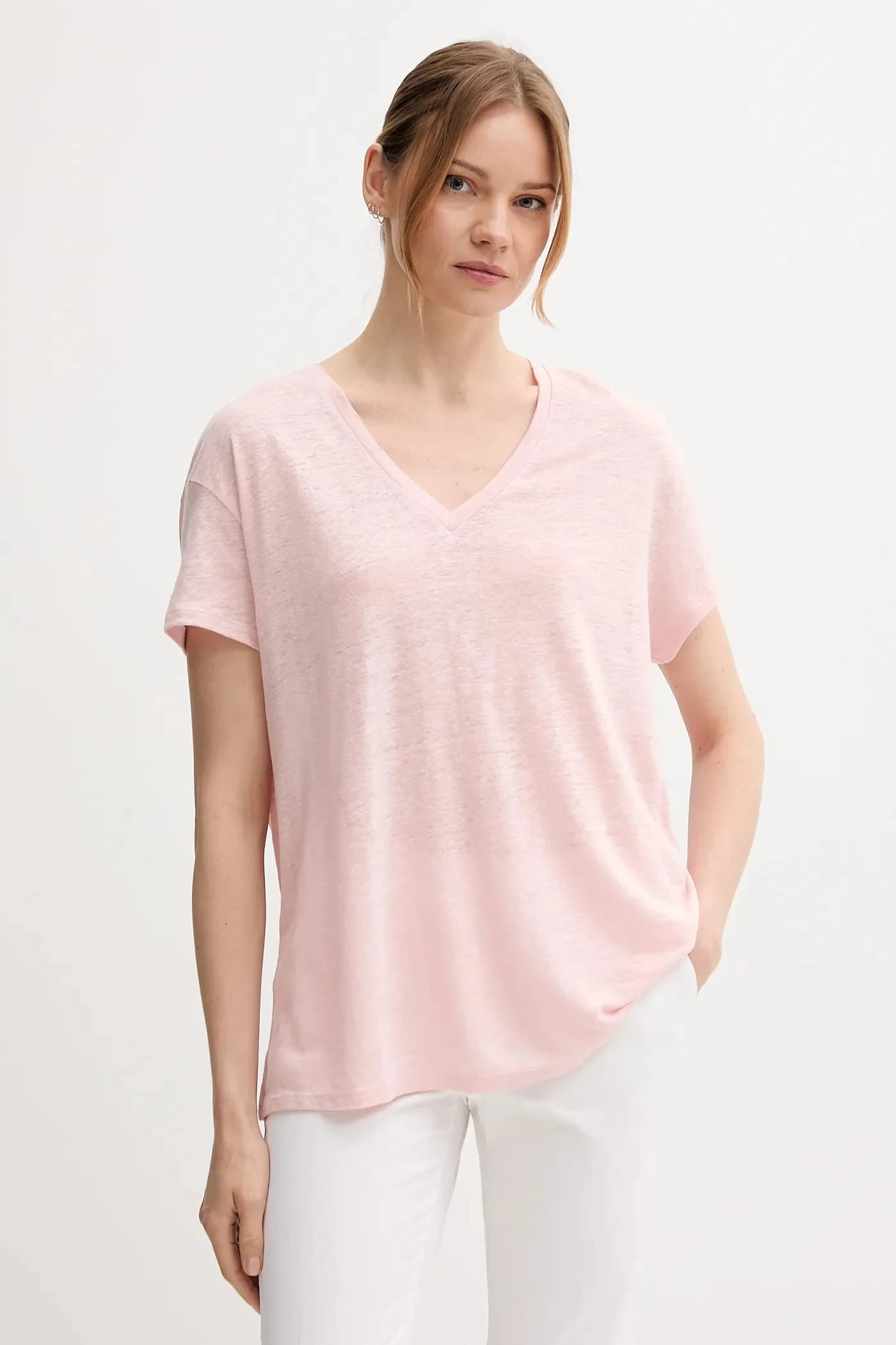 Льняная футболка