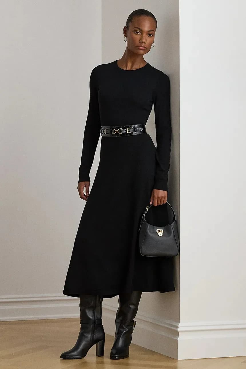 Шерстяное платье