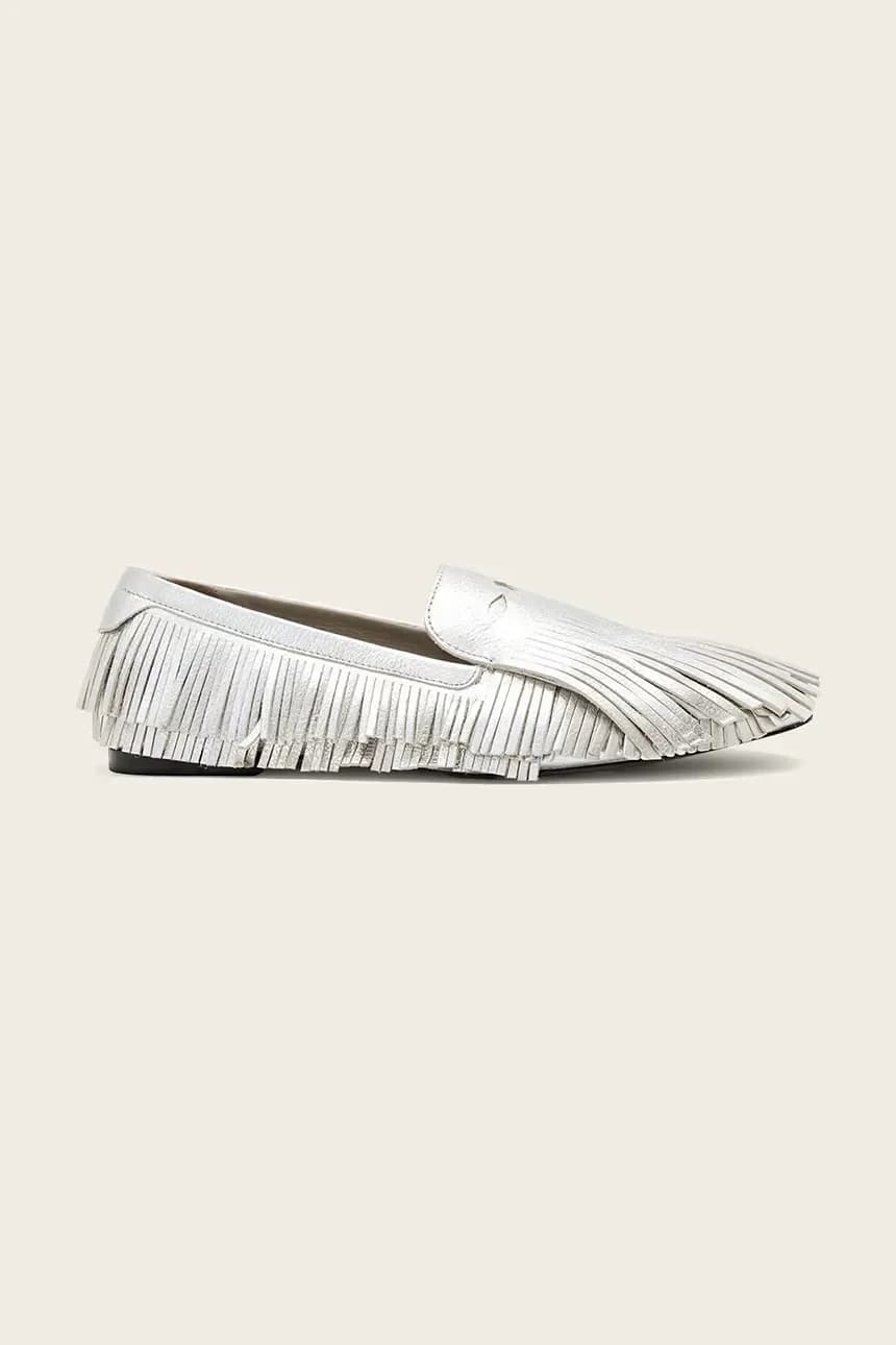 Женские кожаные лоферы Sandy Fringe Loafer