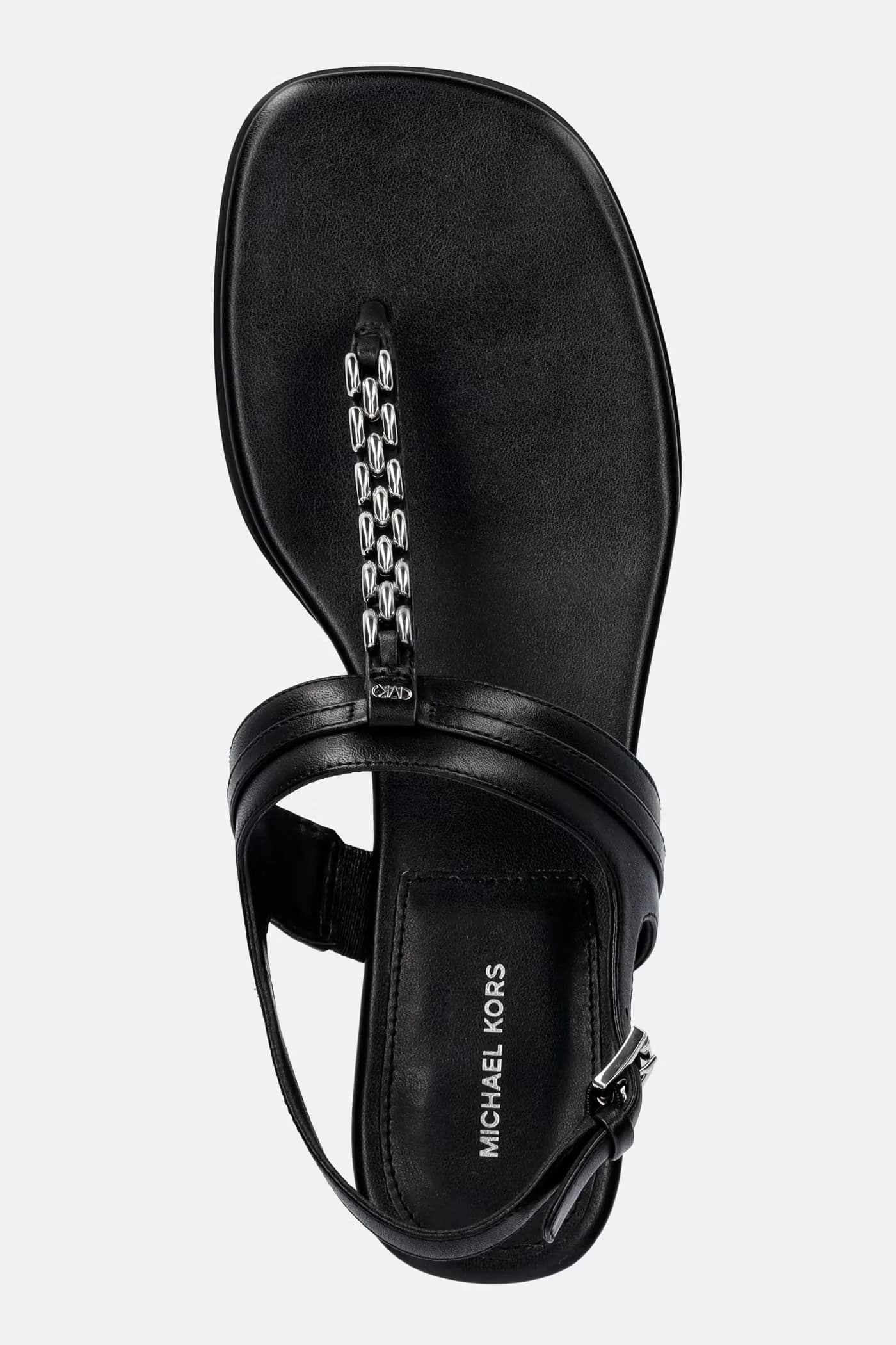 Женские кожаные сандалии на плоской подошве Marcia Thong Sandal - фото 4
