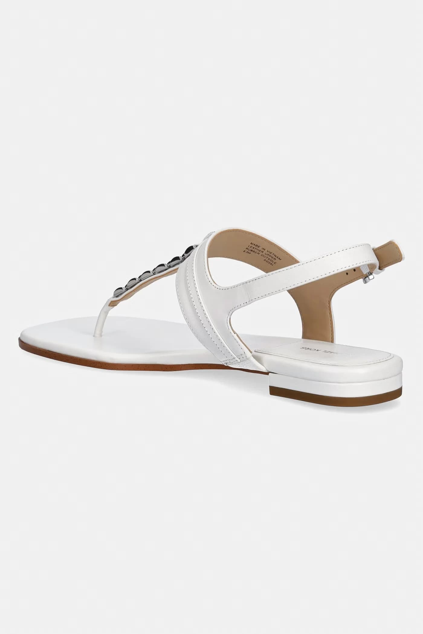 Женские кожаные сандалии на плоской подошве Marcia Thong Sandal - фото 3