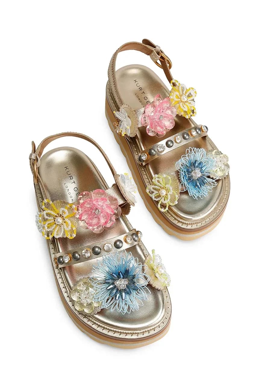 Женские кожаные босоножки Octavia Sling Flatform - фото 3