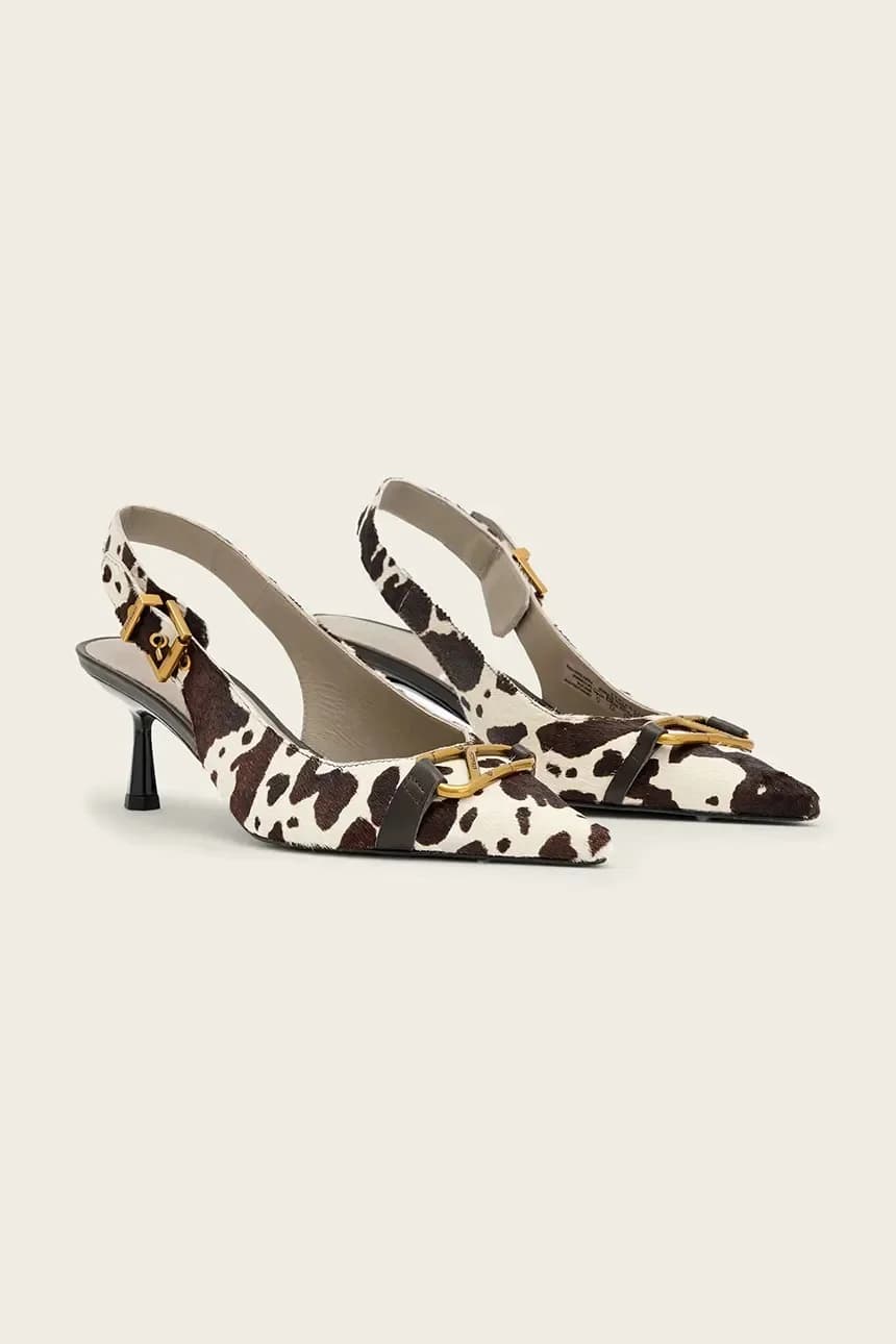 Hera Slingback Shoe кожаные туфли на высоком каблуке - фото 2