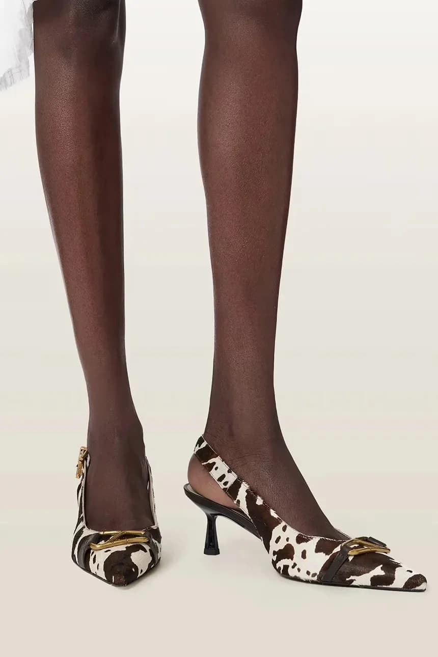 Hera Slingback Shoe кожаные туфли на высоком каблуке - фото 6
