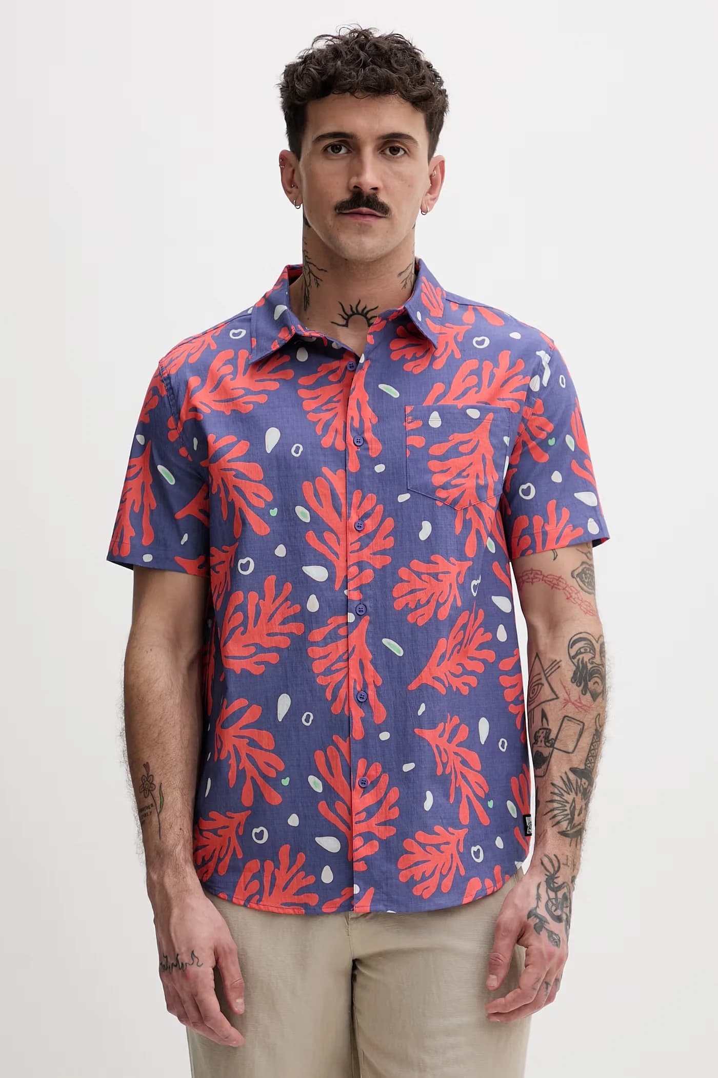 Мужская хлопковая рубашка