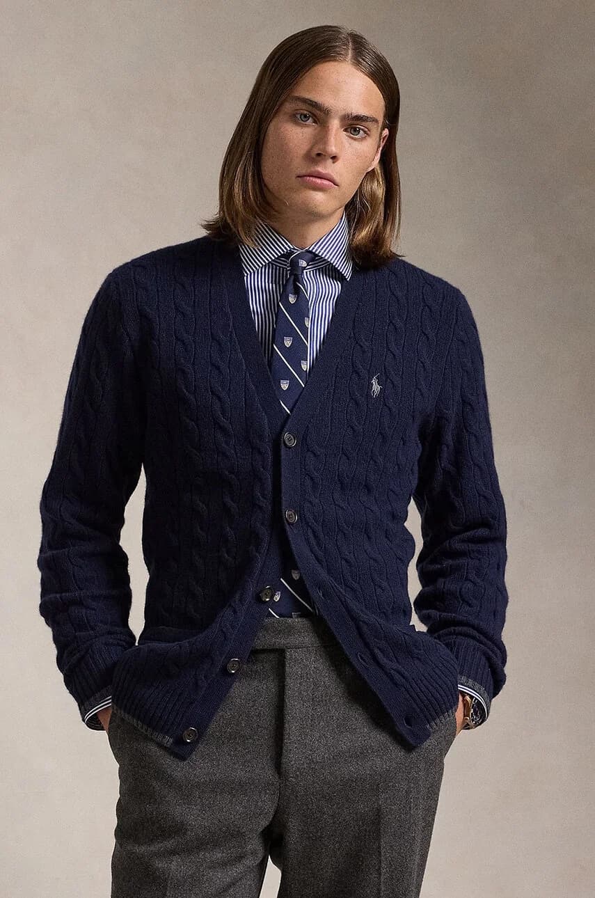 Шерстяной кардиган