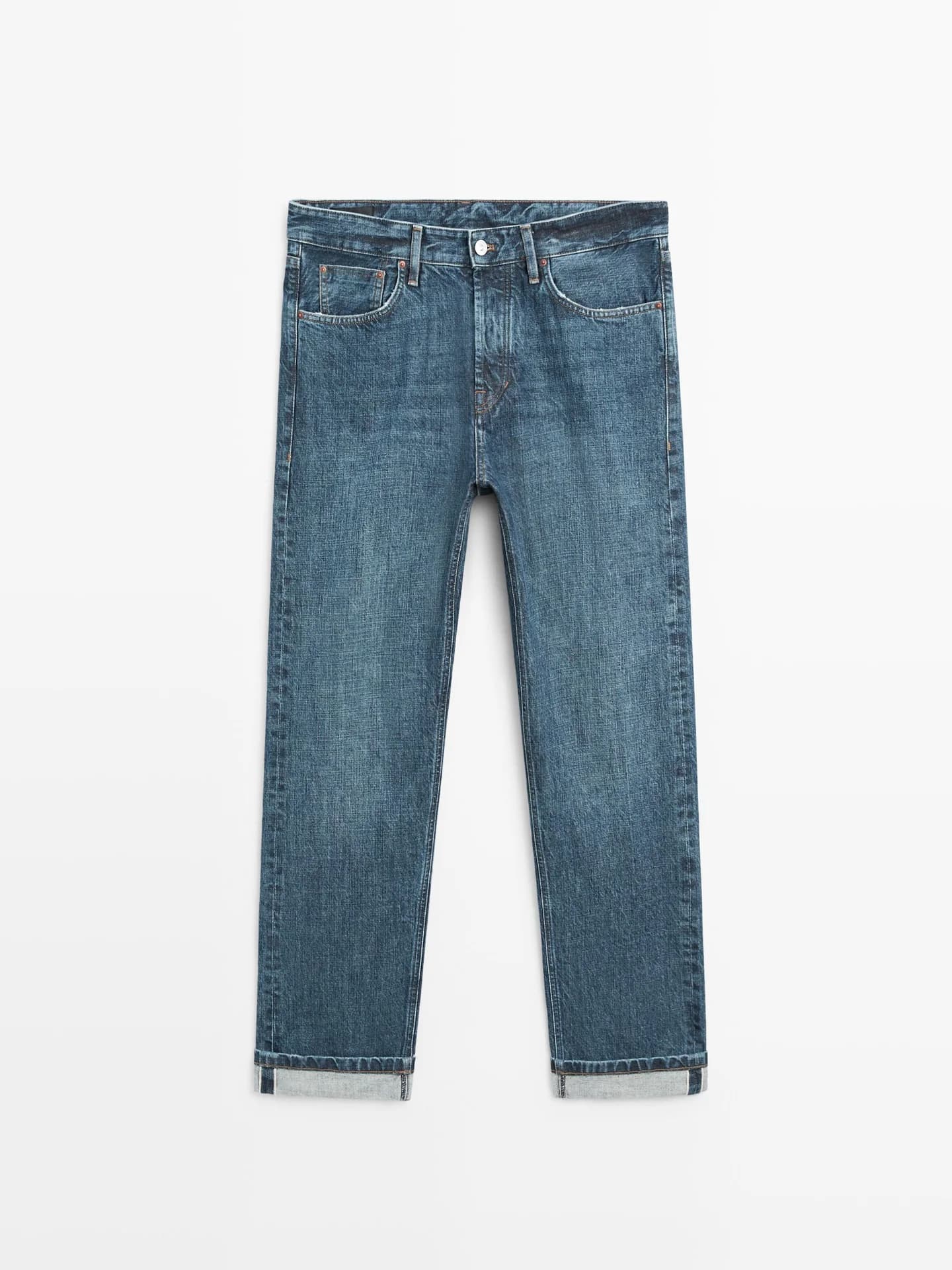 Джинсы с селвидж-отделкой - фото 1