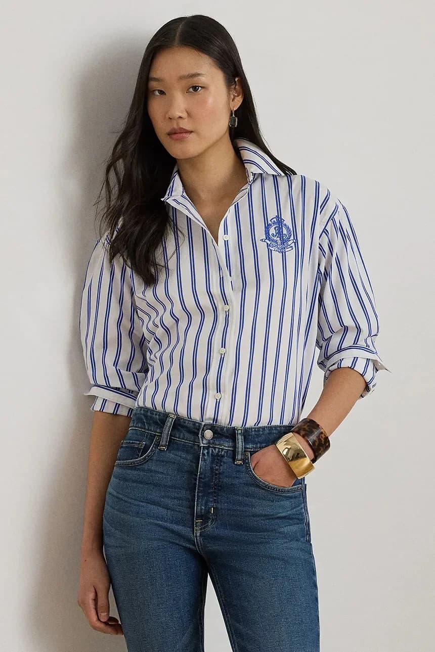 Женская хлопковая рубашка