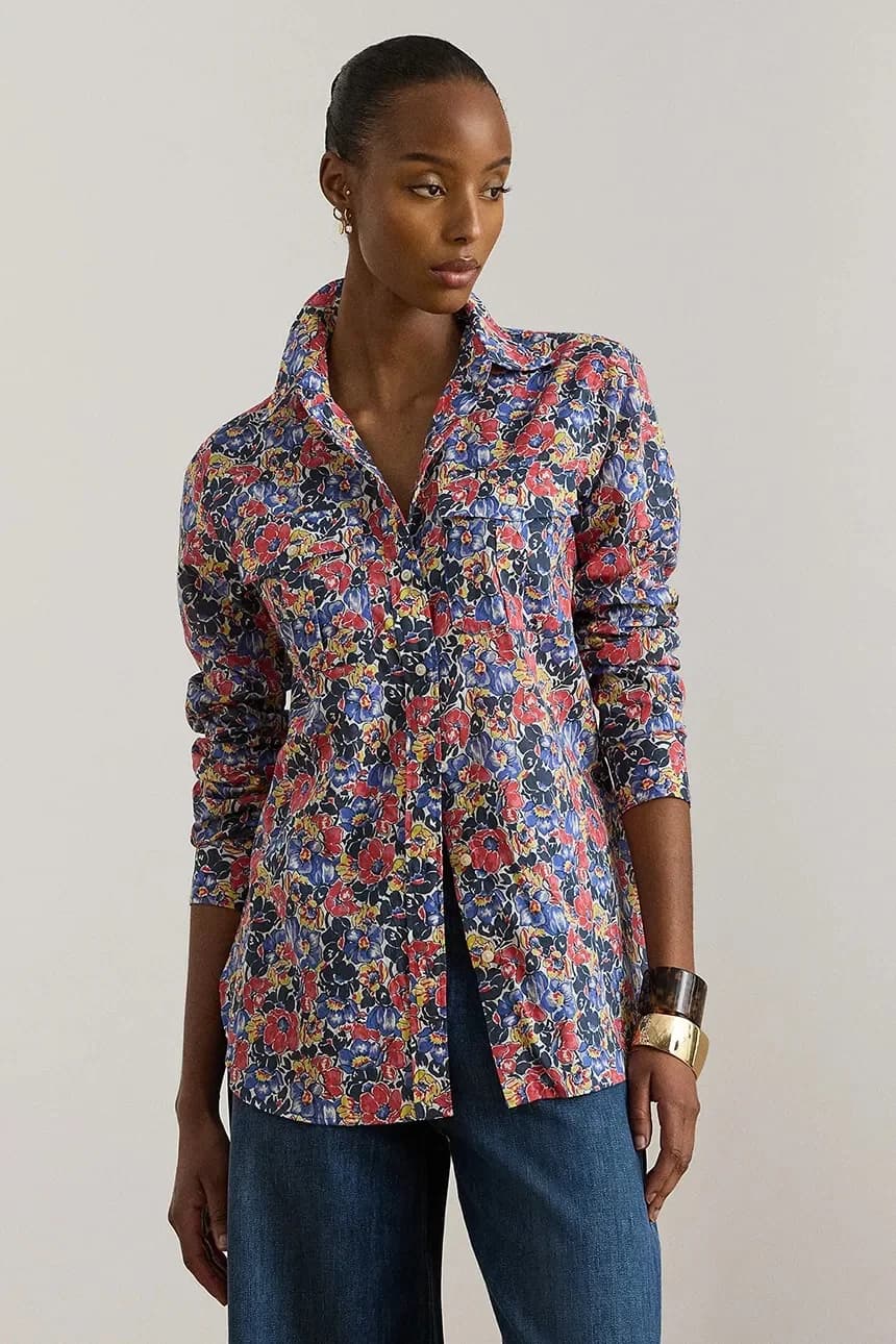 Женская хлопковая рубашка