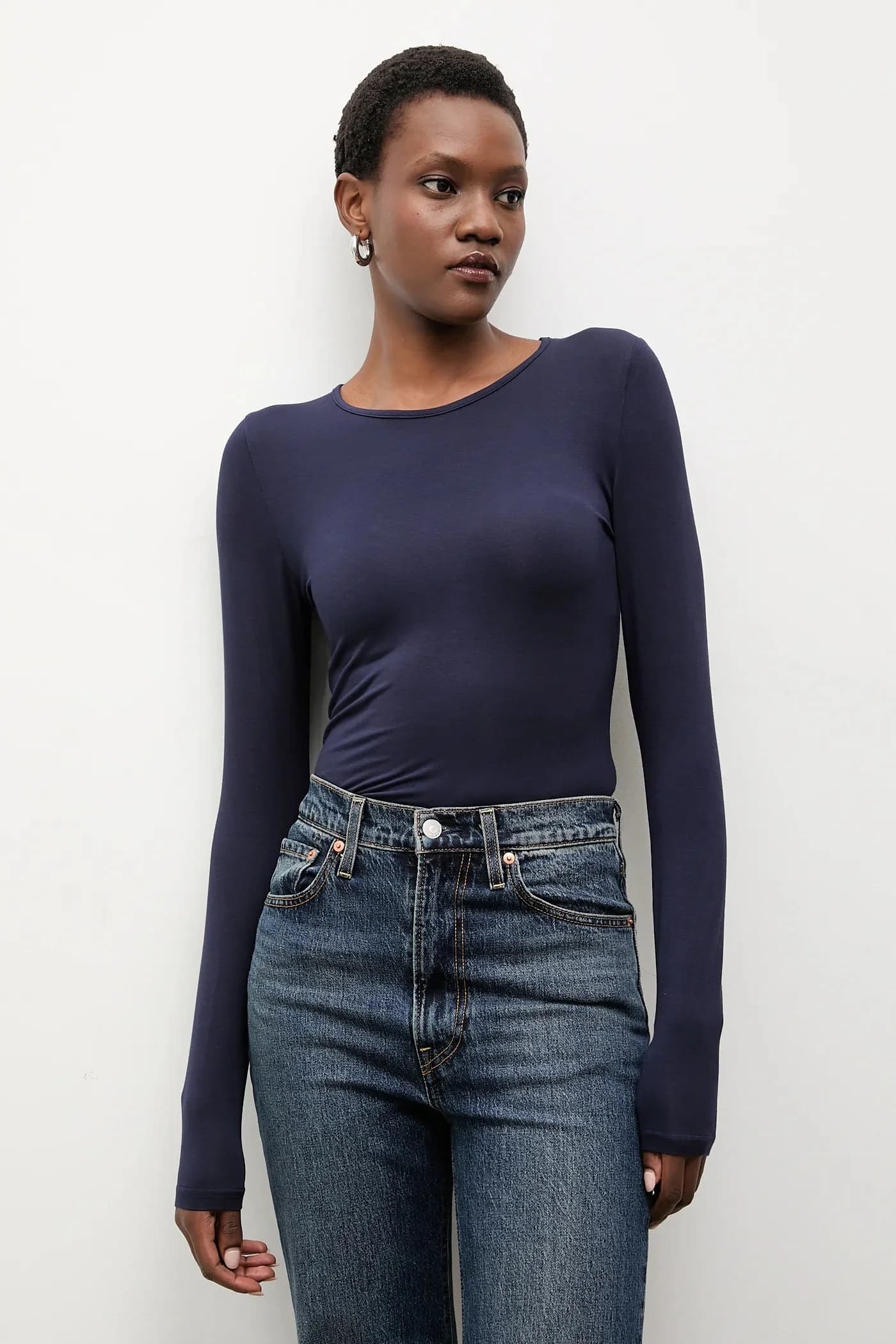 Лонгслив с шелком