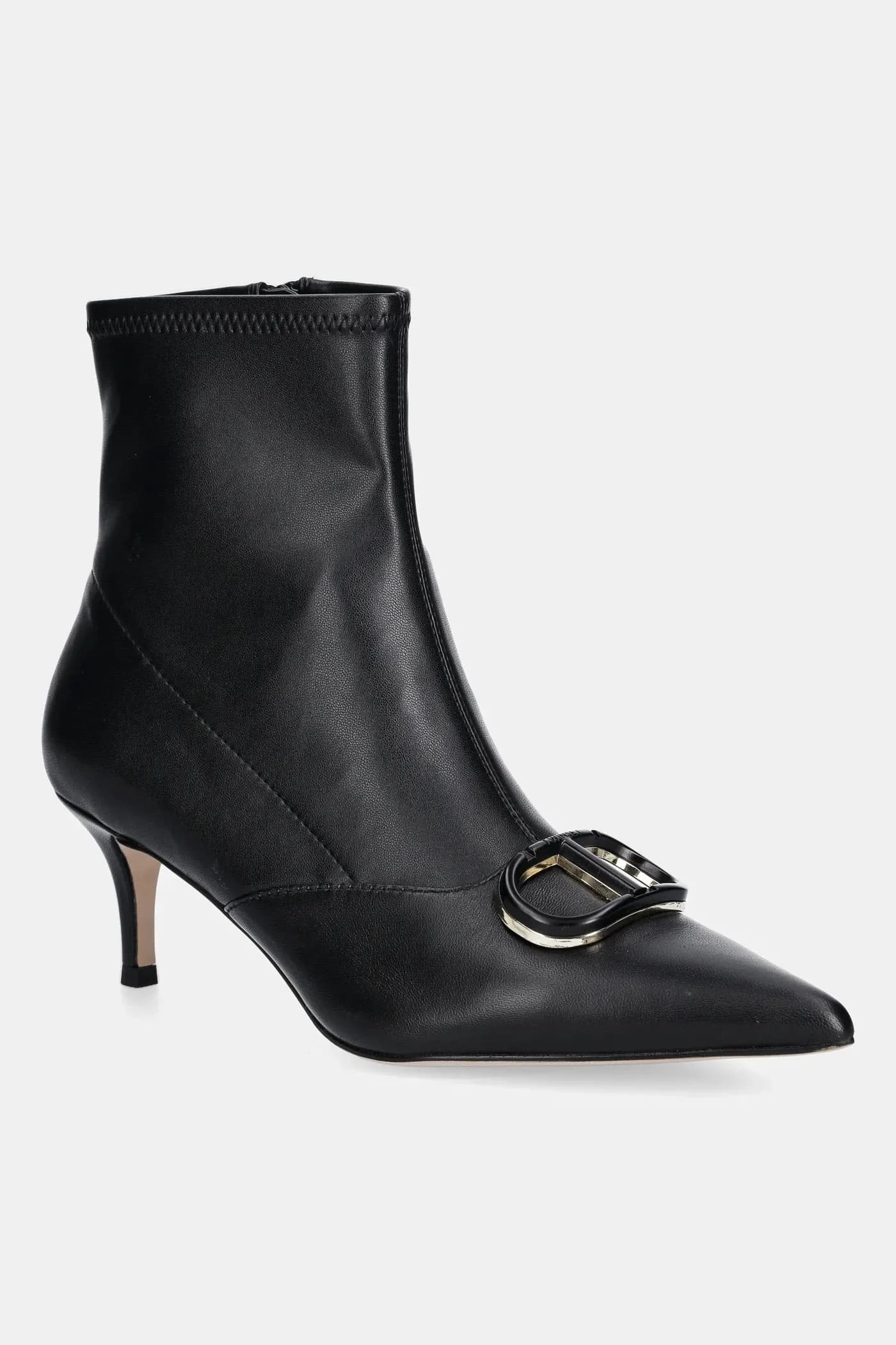 Кожаные ботильоны