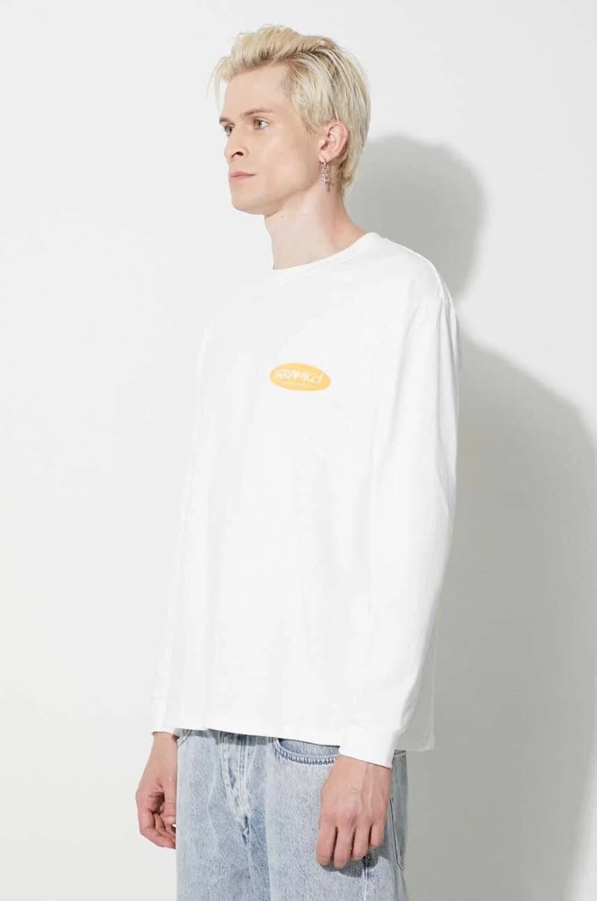 Оригинальная хлопковая футболка с длинными рукавами овальной формы Freedom Freedom - фото 4