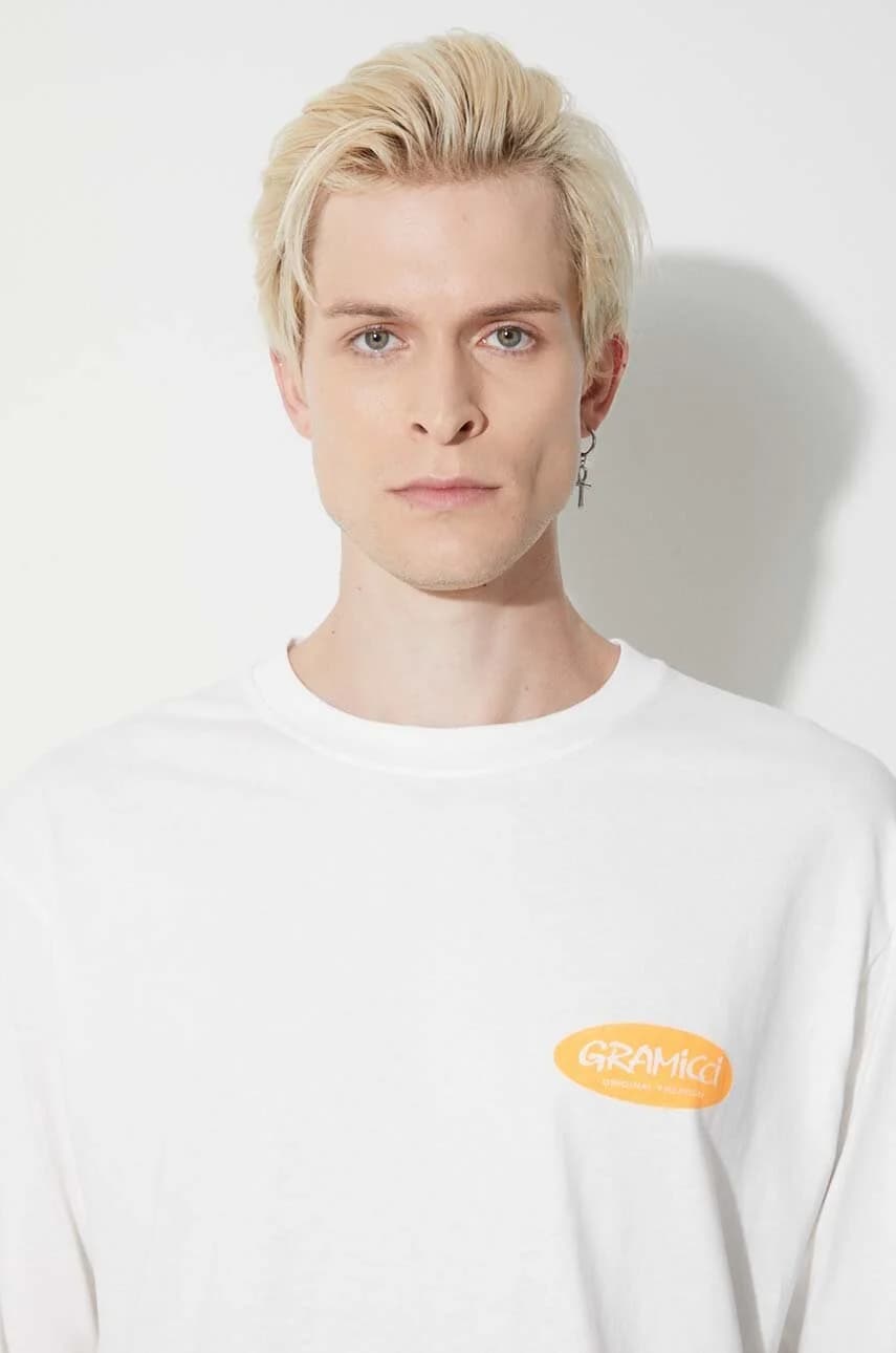 Оригинальная хлопковая футболка с длинными рукавами овальной формы Freedom Freedom - фото 5